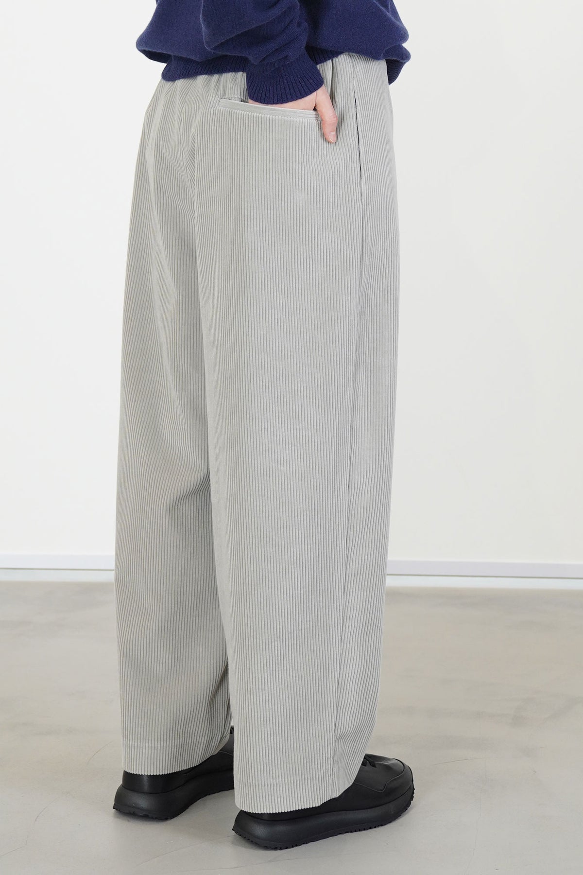 ankle pants corduroy grey