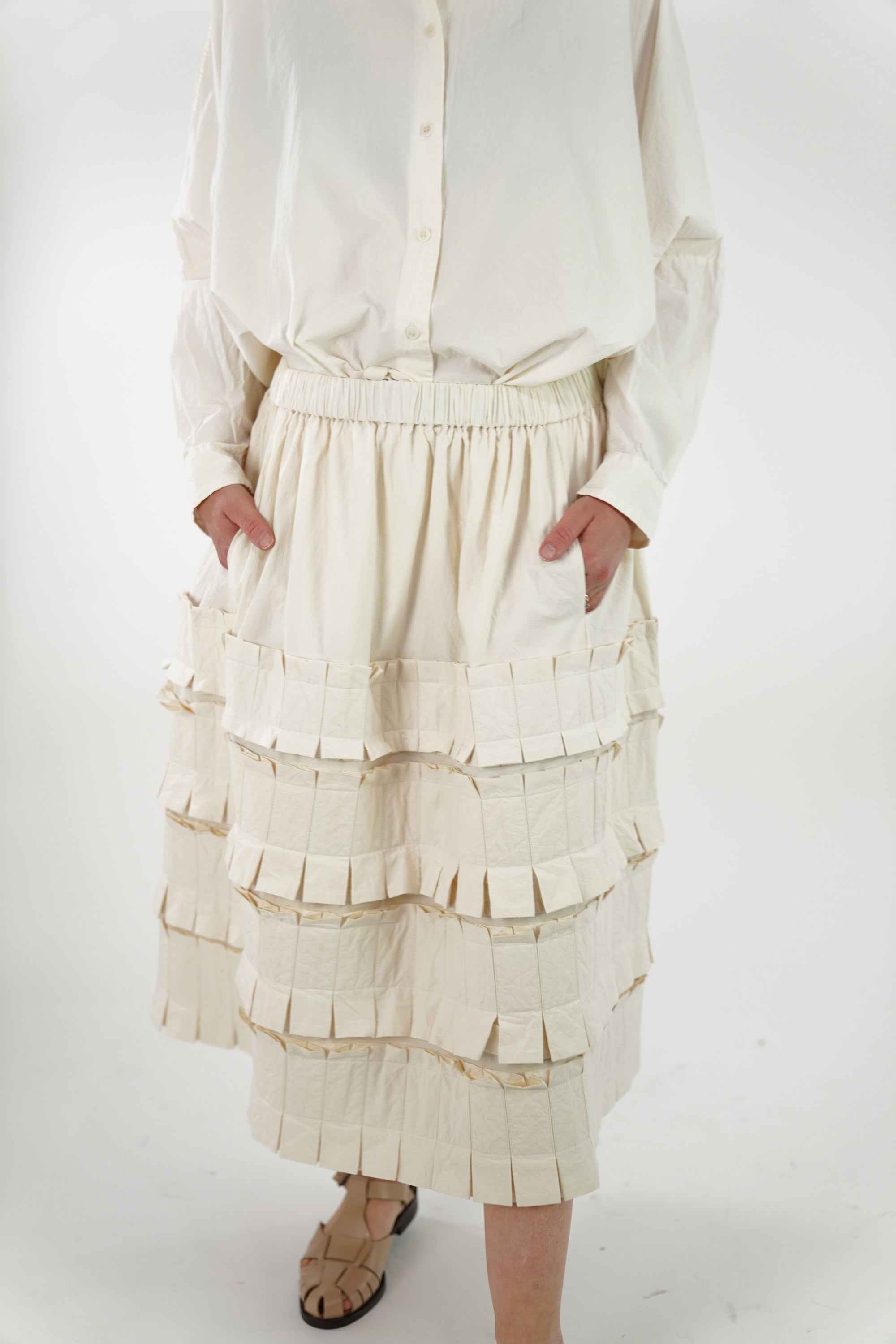 frilly skirt natural 20fj145