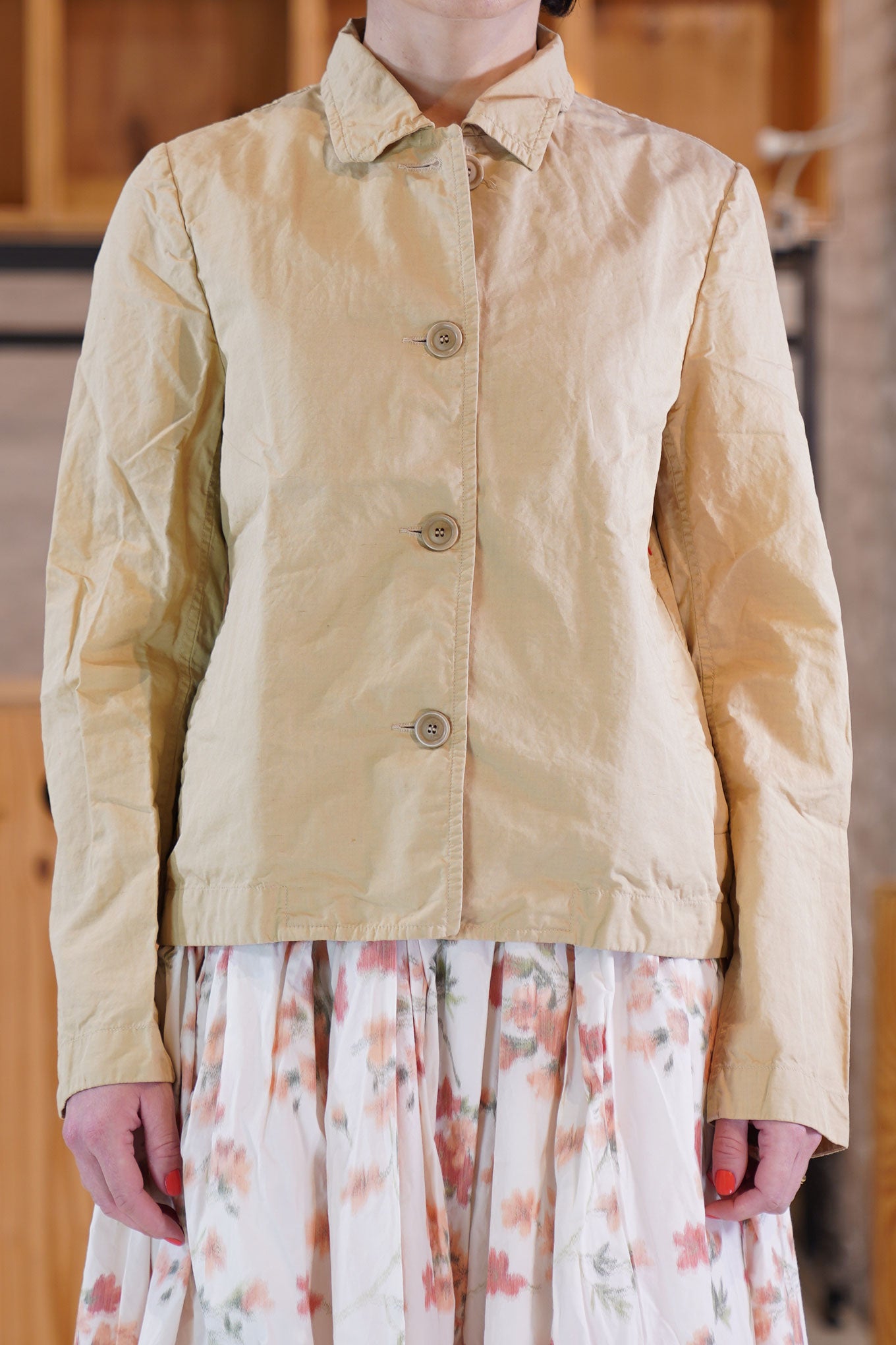 casey casey pwet jacket beige 22fv230 | carrousel the store