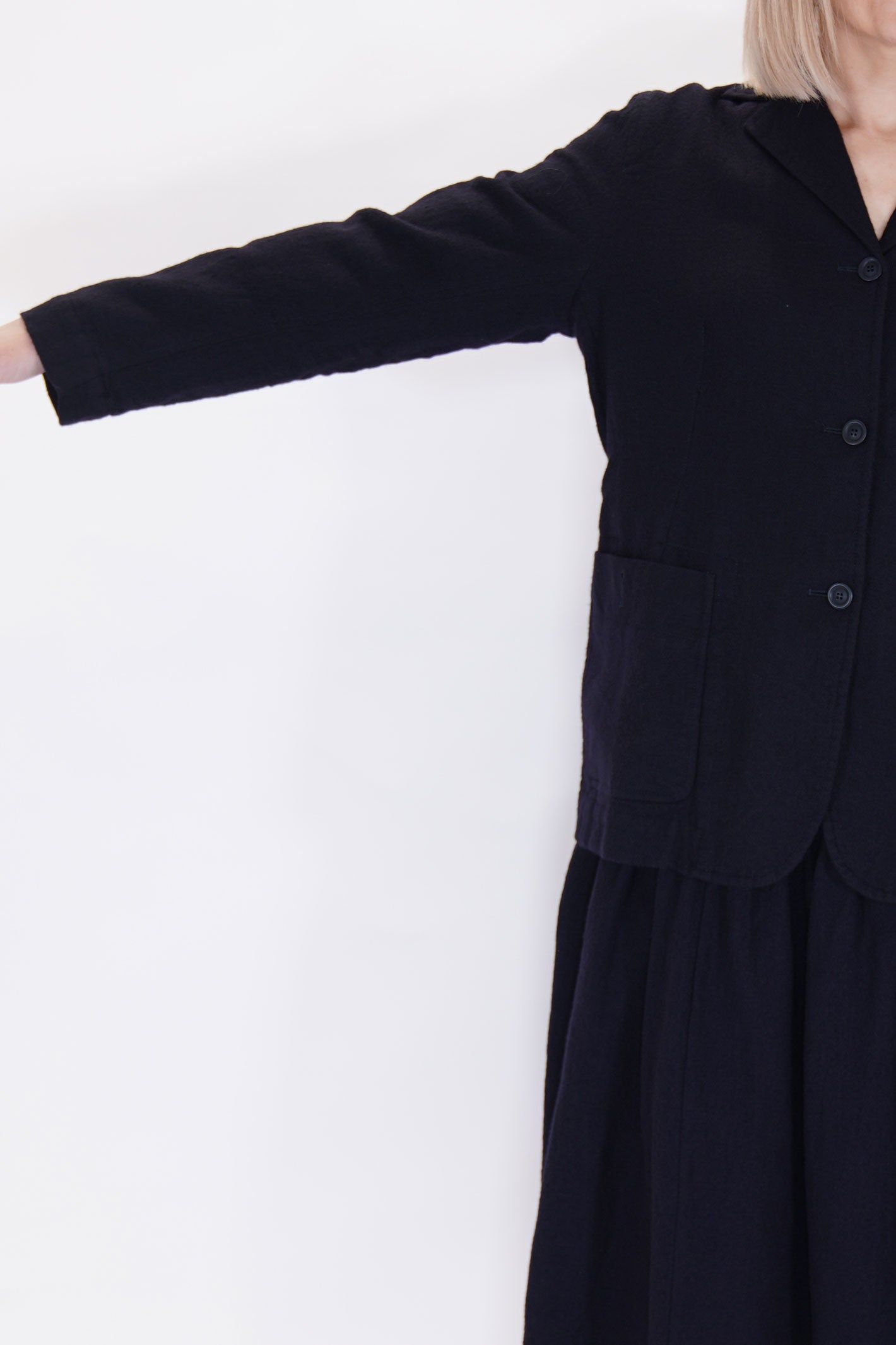 val jacket wool navy 23fv253