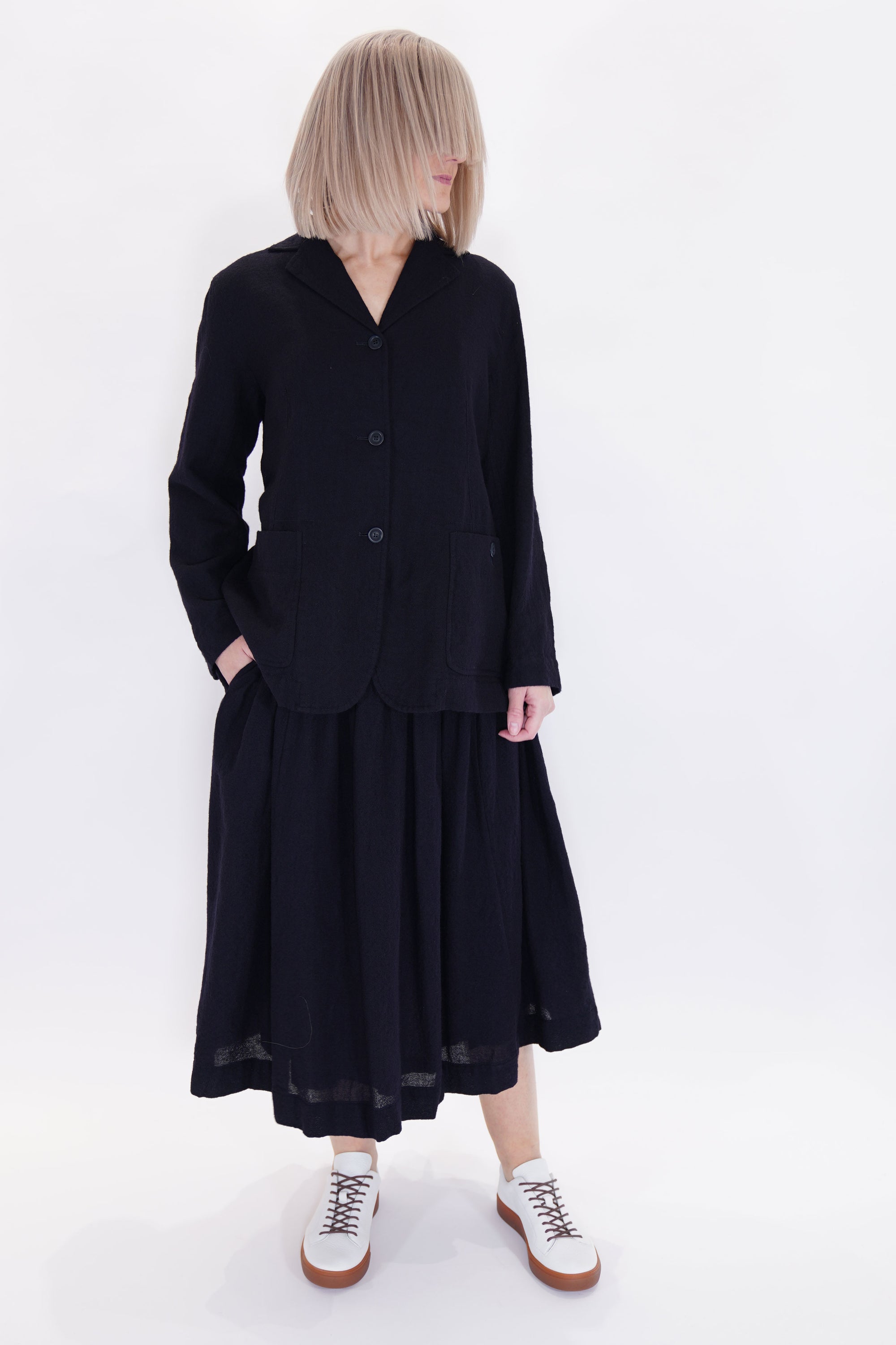 val jacket wool navy 23fv253