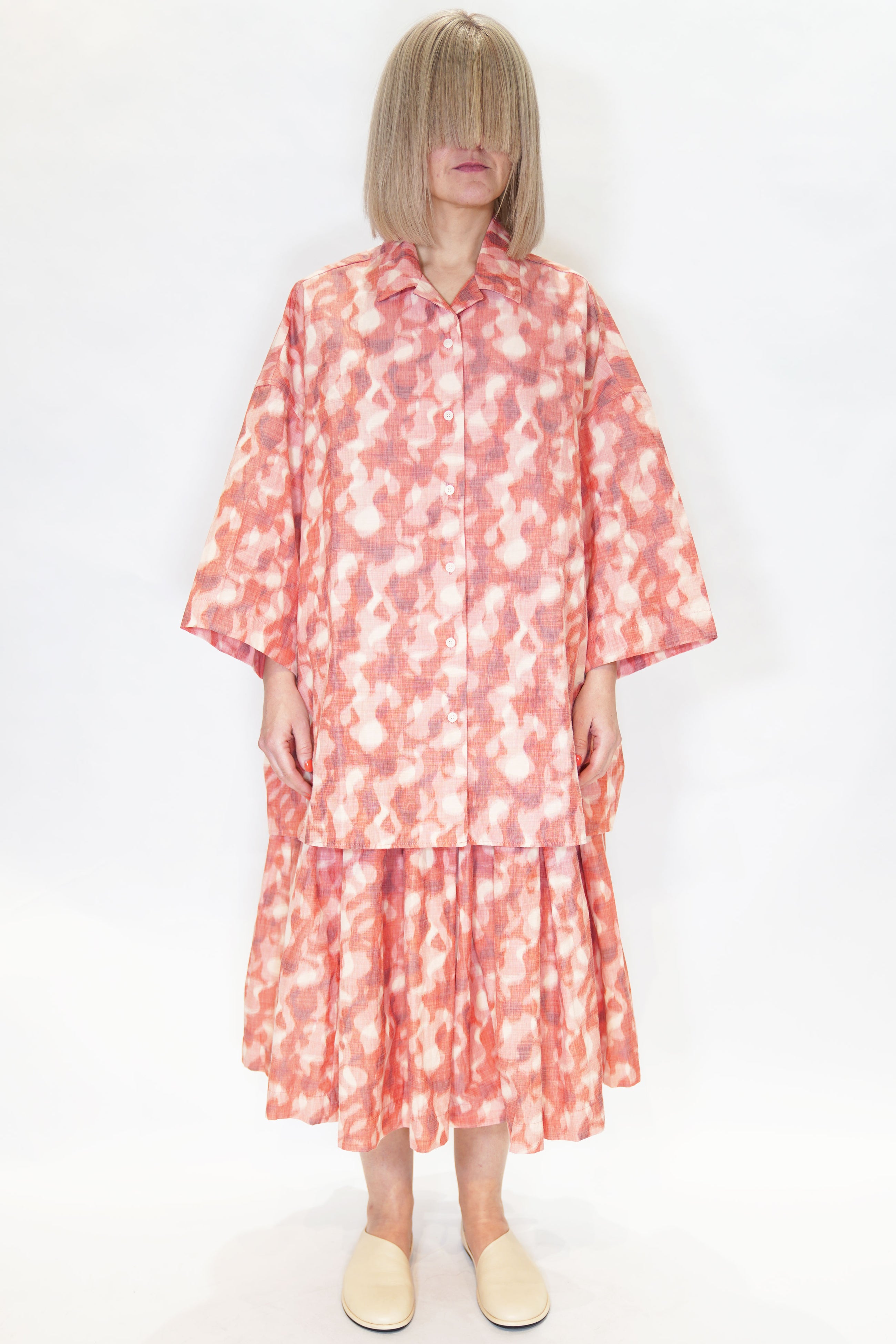 april shirt ikat coral 24fc374