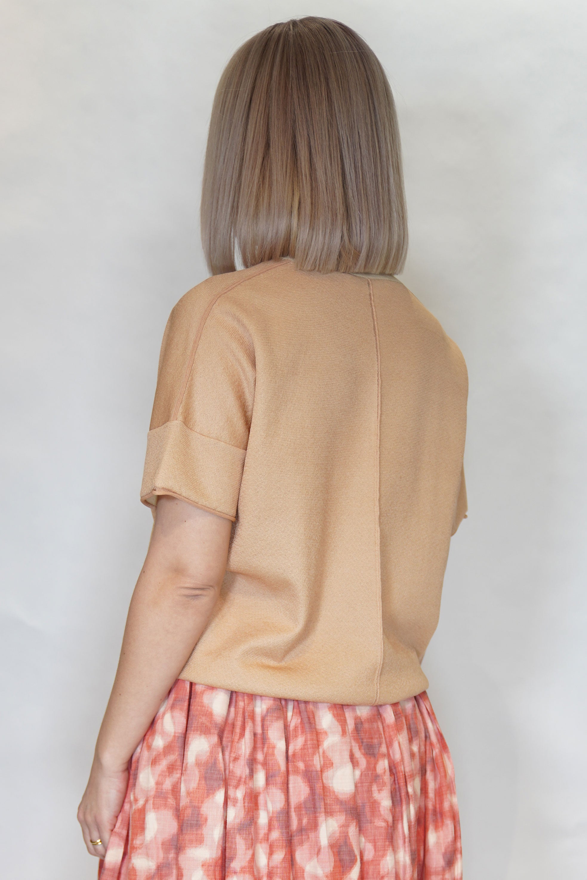 doppio t-shirt blush almond 24fk019