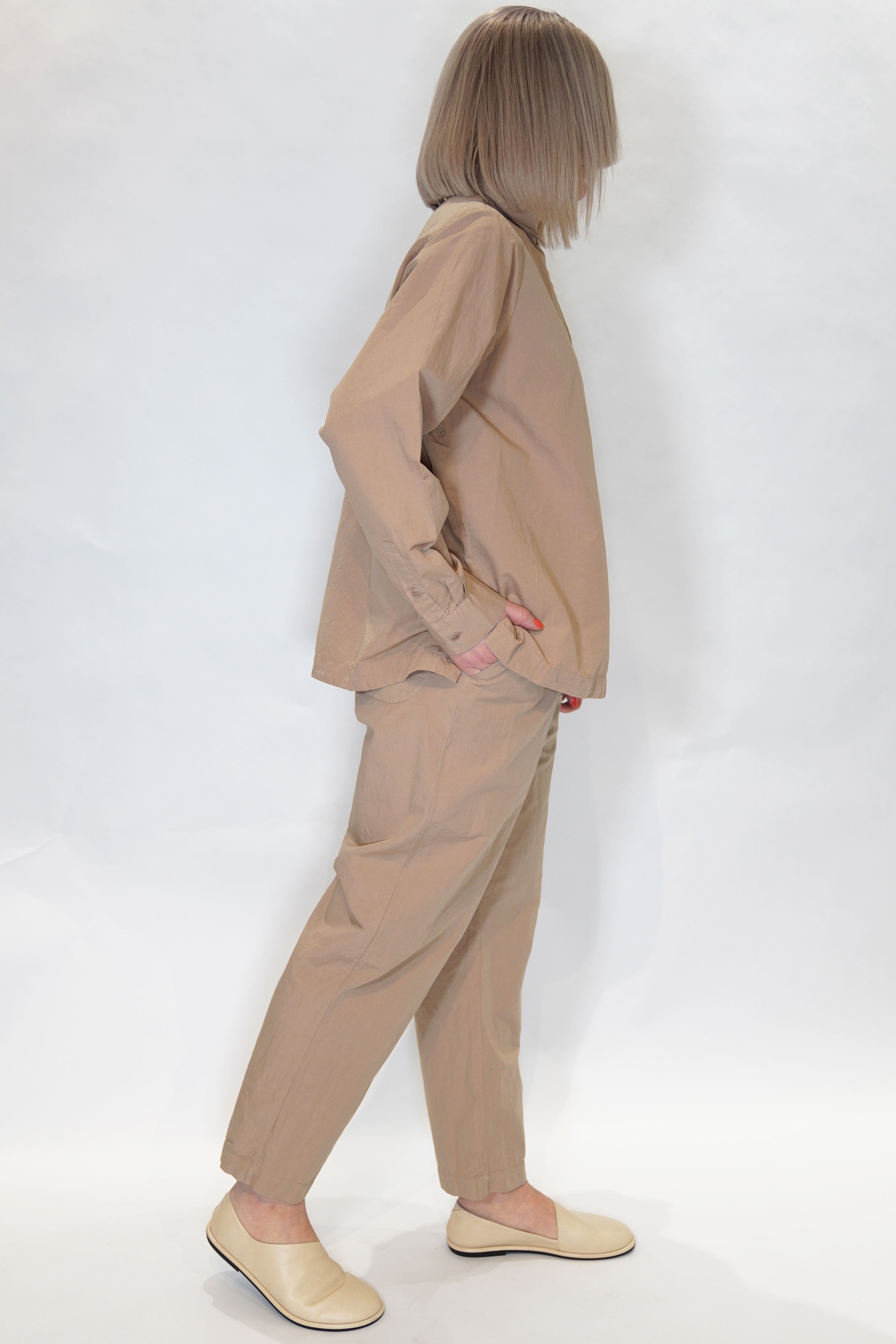 cotton linen alix shirt sand 24fc375