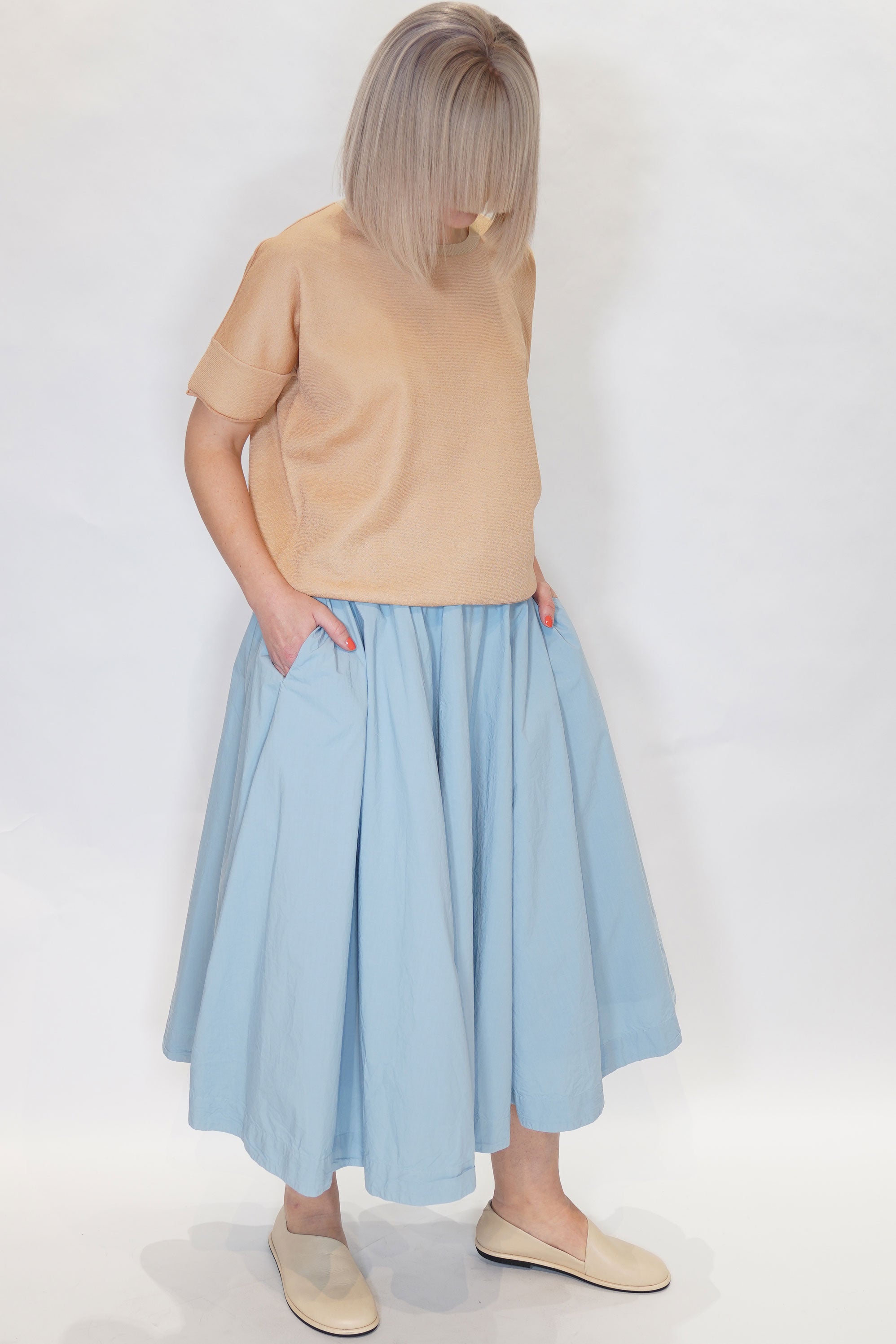 doppio t-shirt blush almond 24fk019