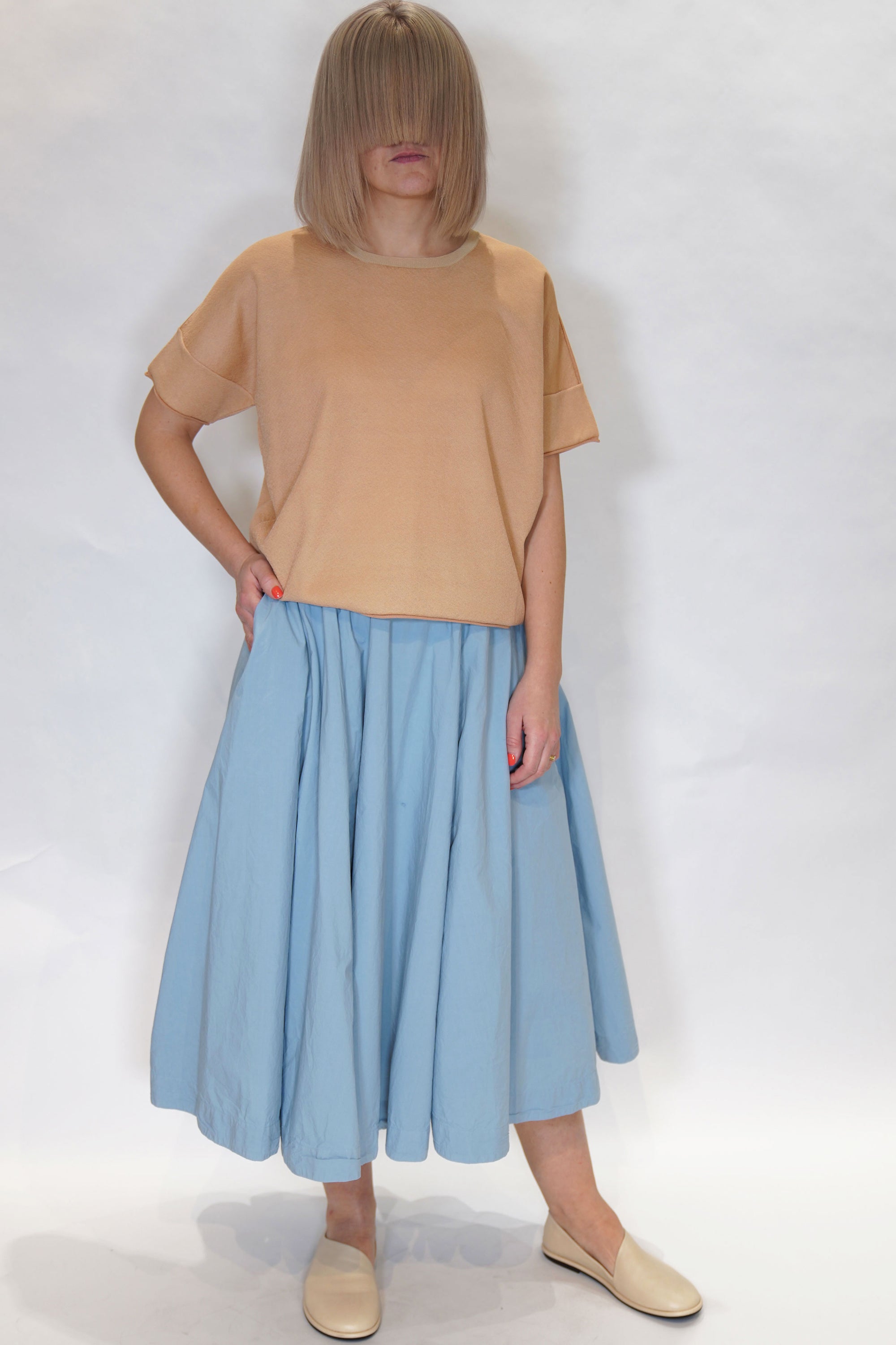 doppio t-shirt blush almond 24fk019