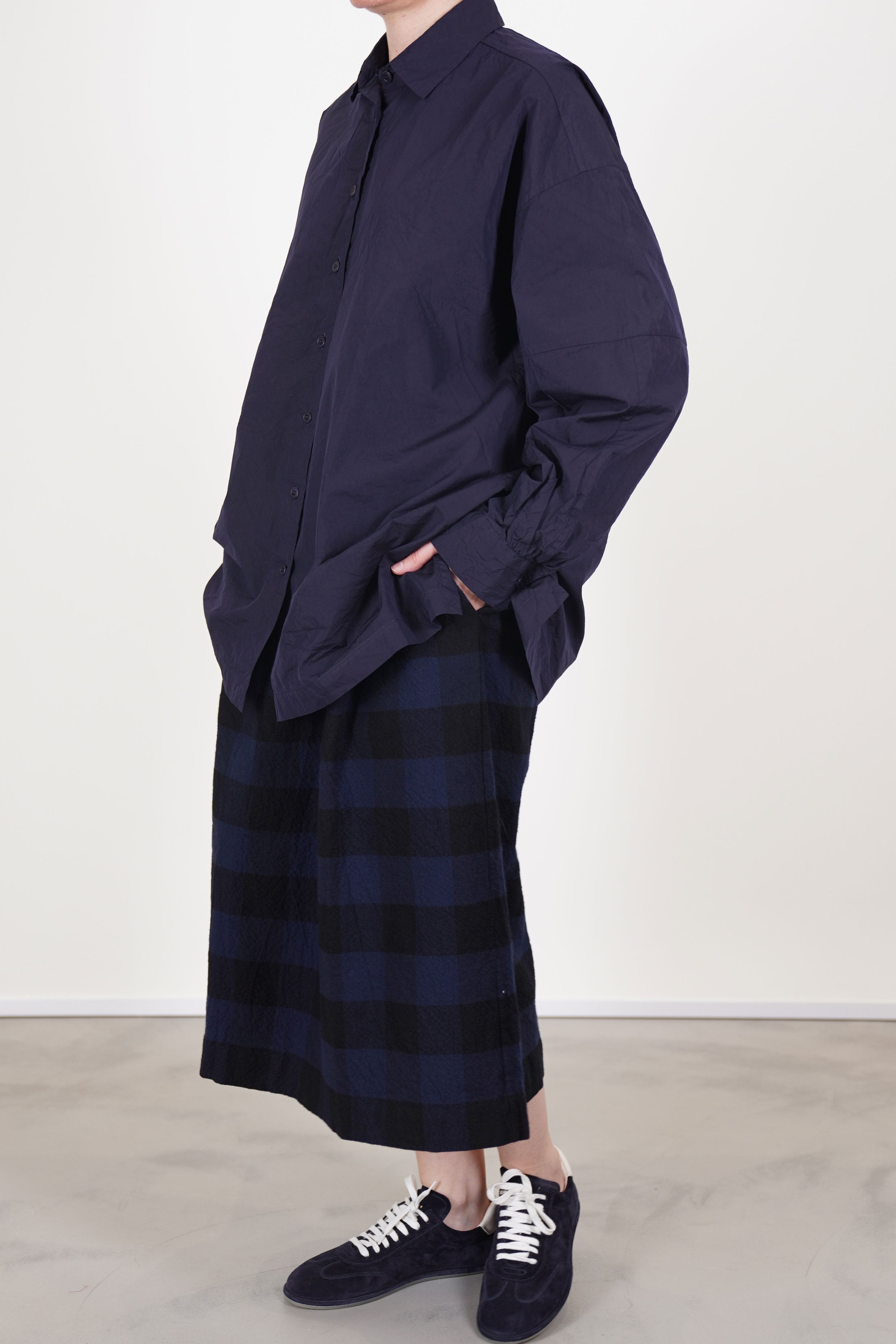 element shirt taff silk navy orfc020