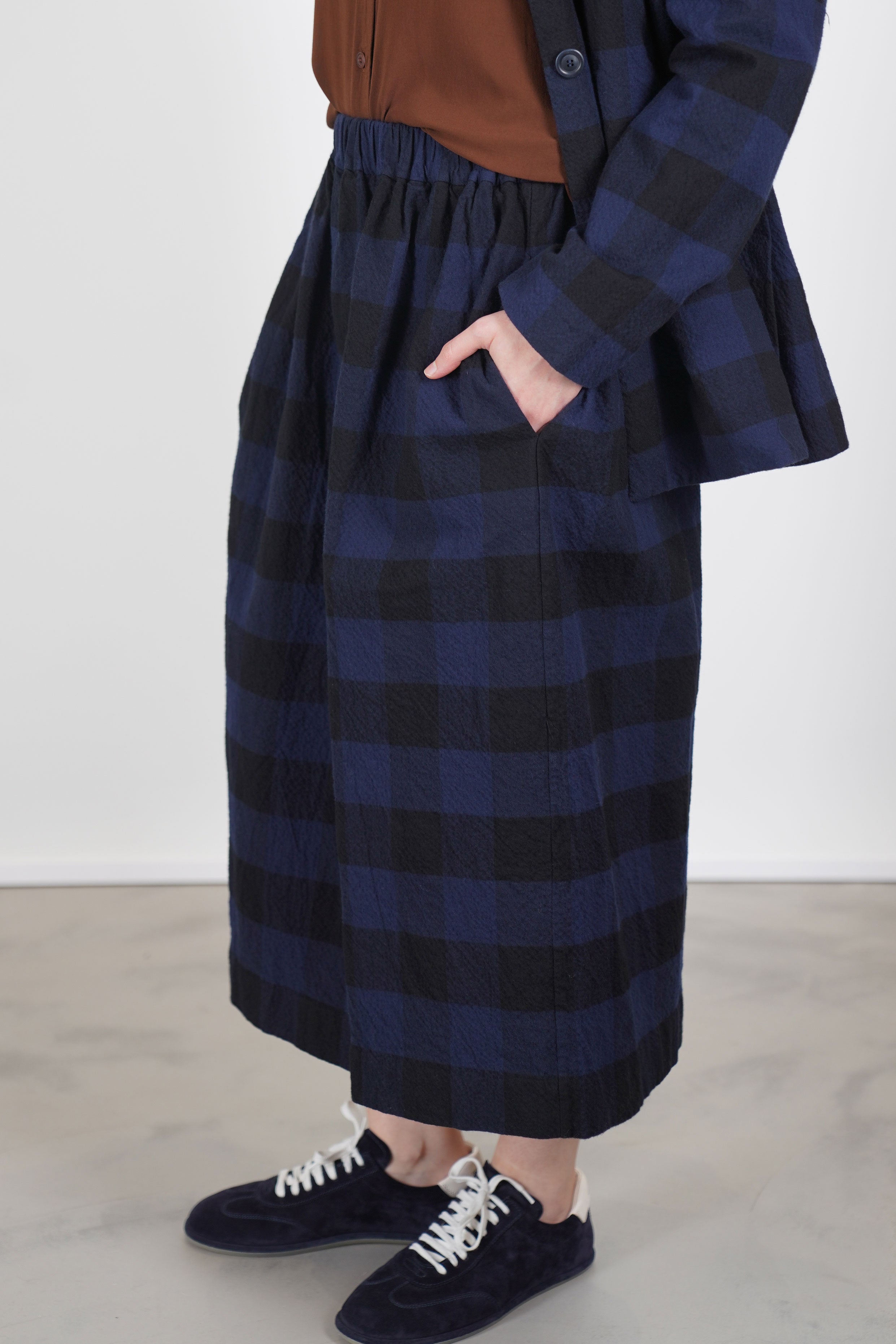 simple skirt navy orfj009