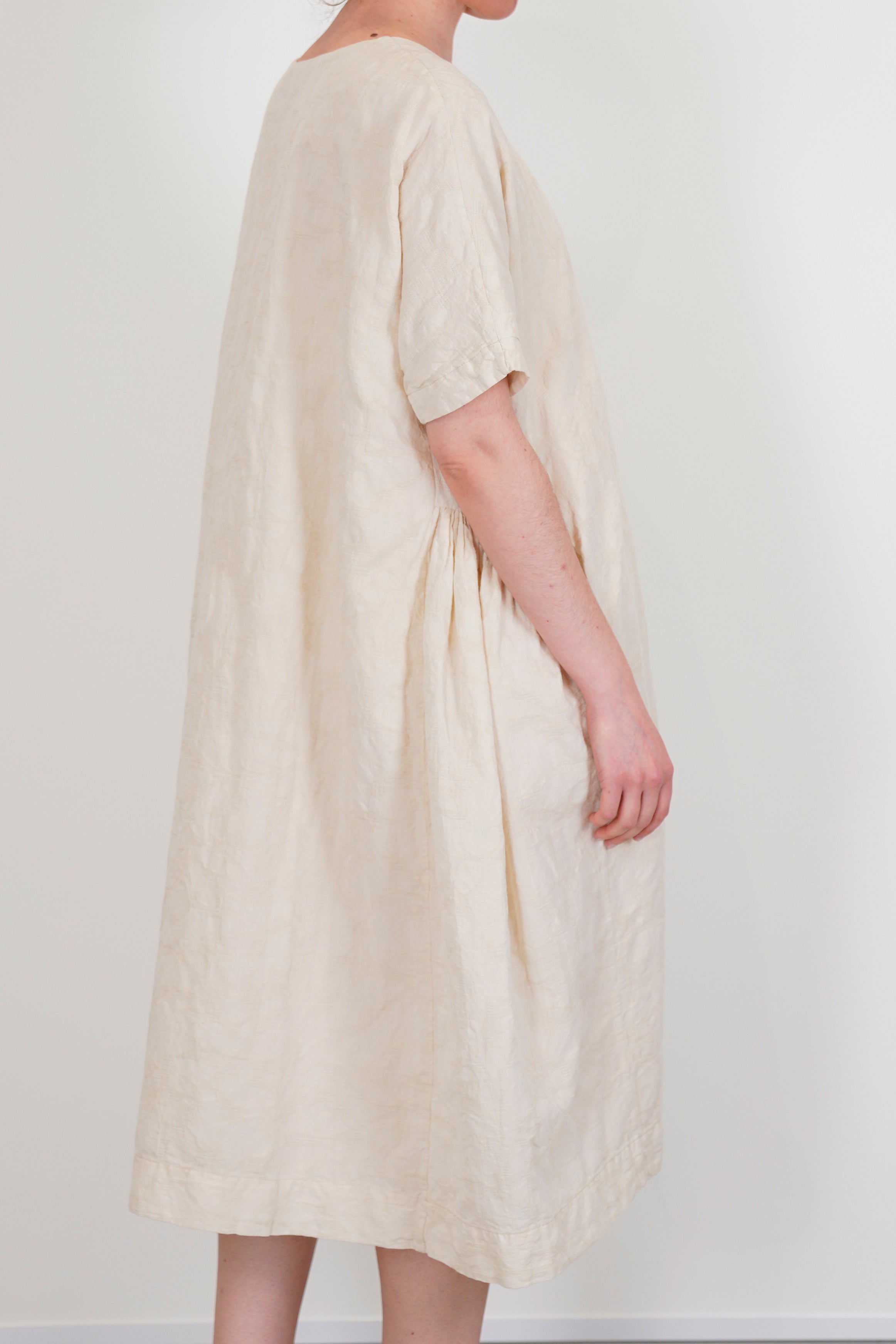 camisole dress jacquard white