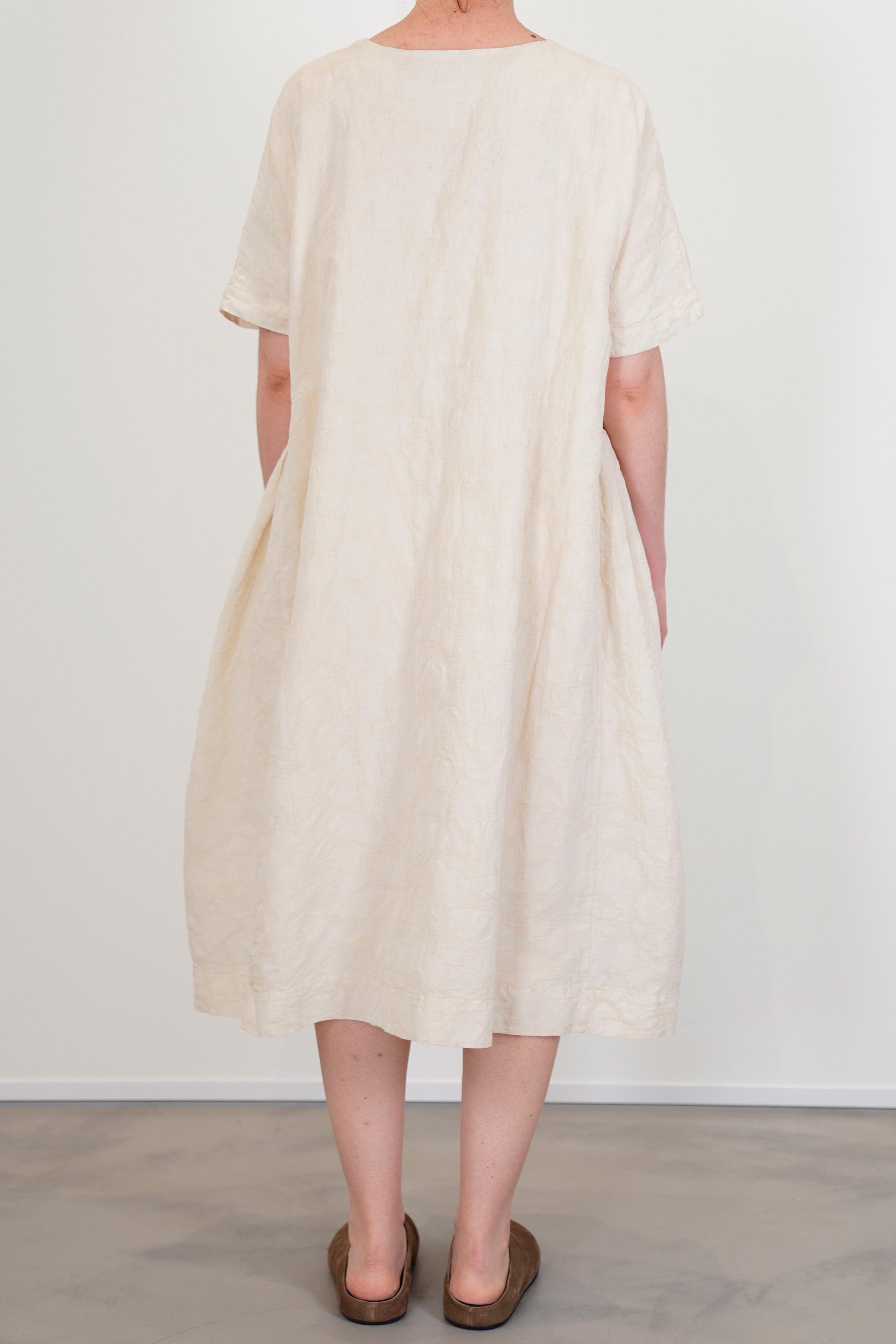 camisole dress jacquard white