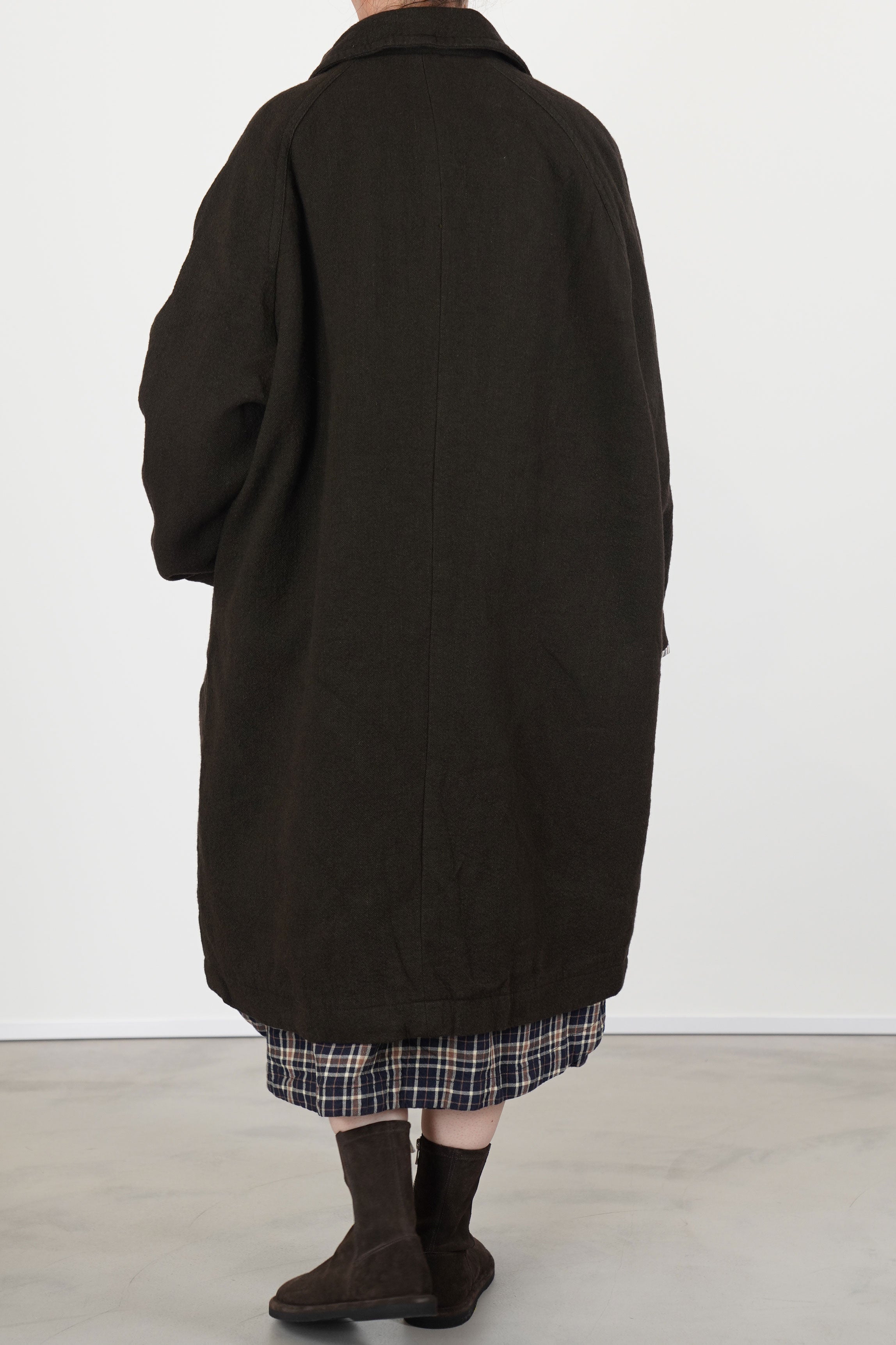 oliver coat wooly dark brown
