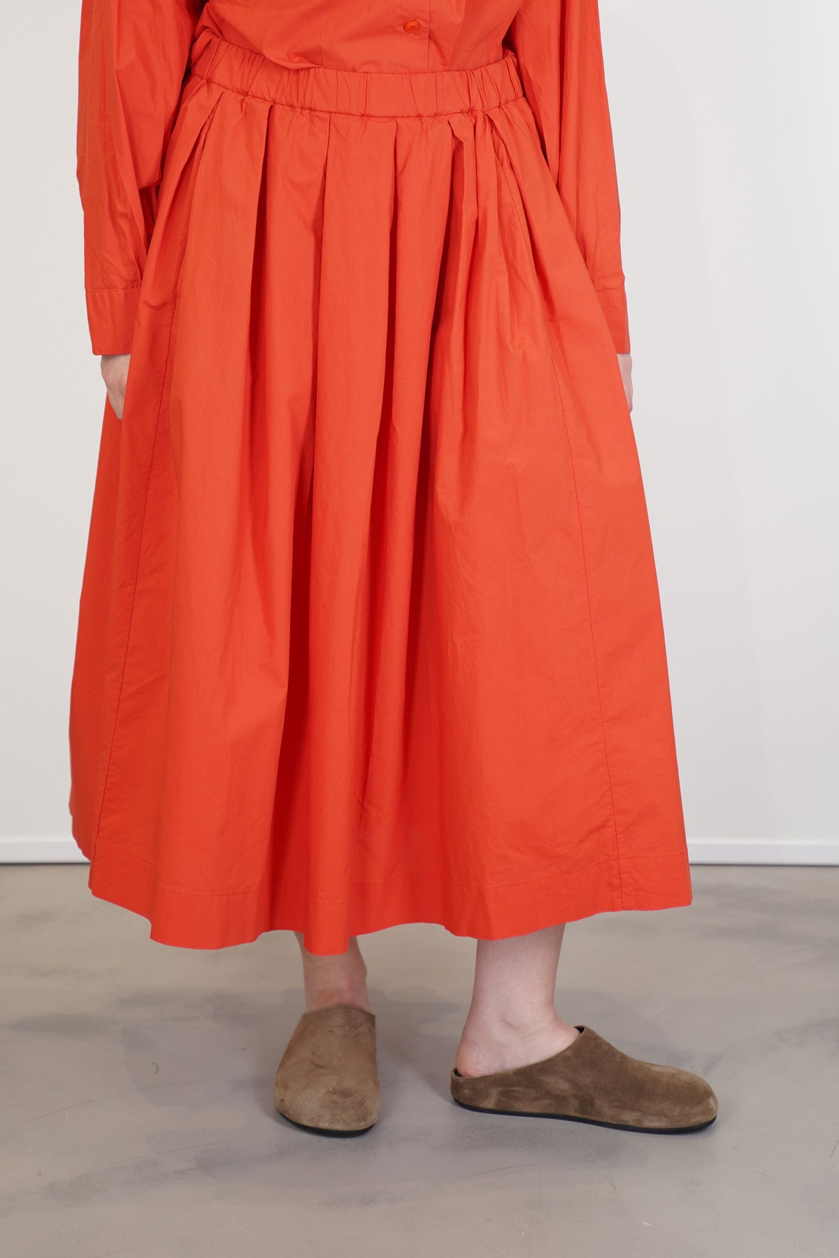 simple rideaux skirt light cotton fury
