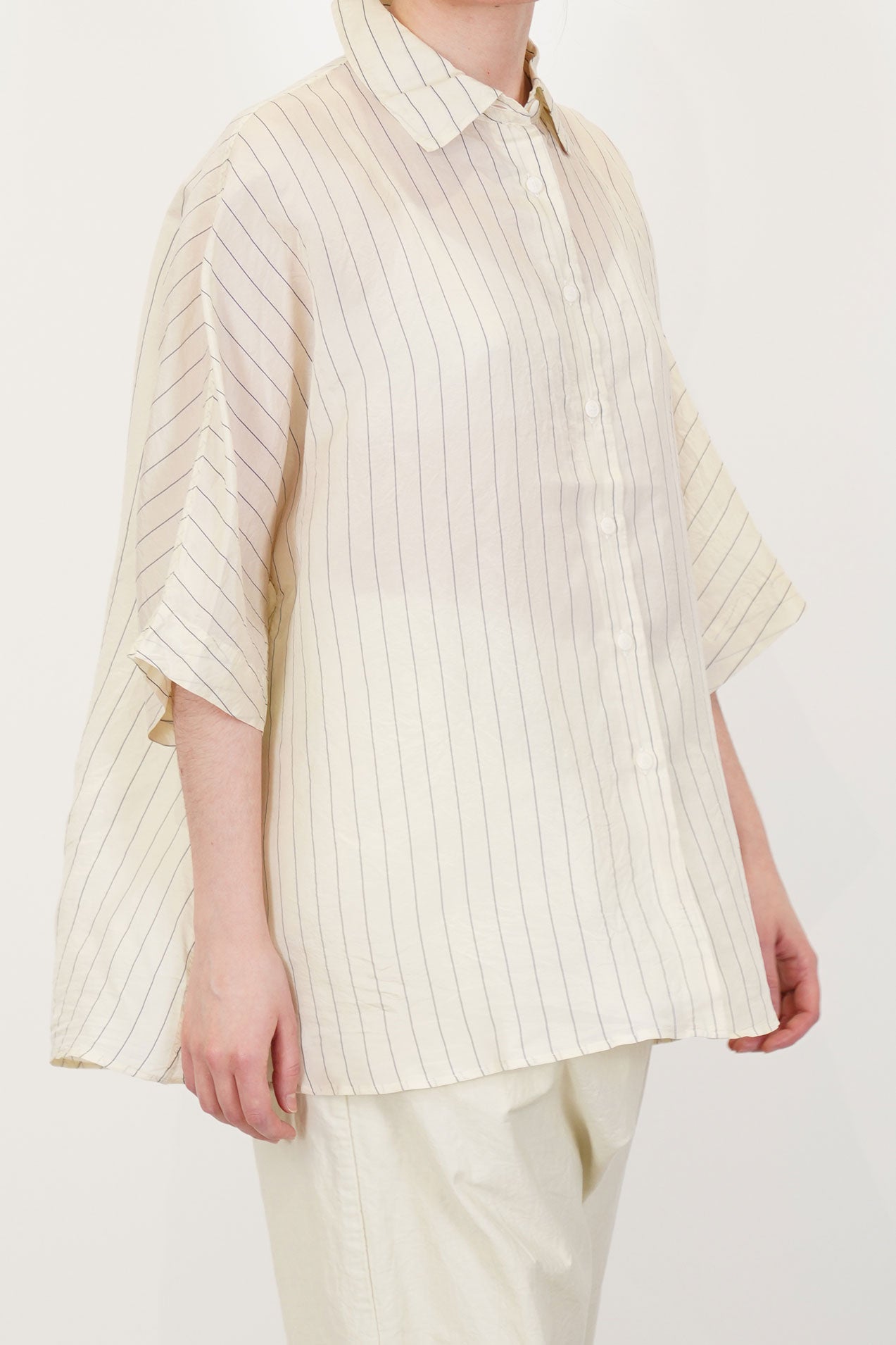 casey casey waga ss shirt silk stripe 1 | carrousel the store