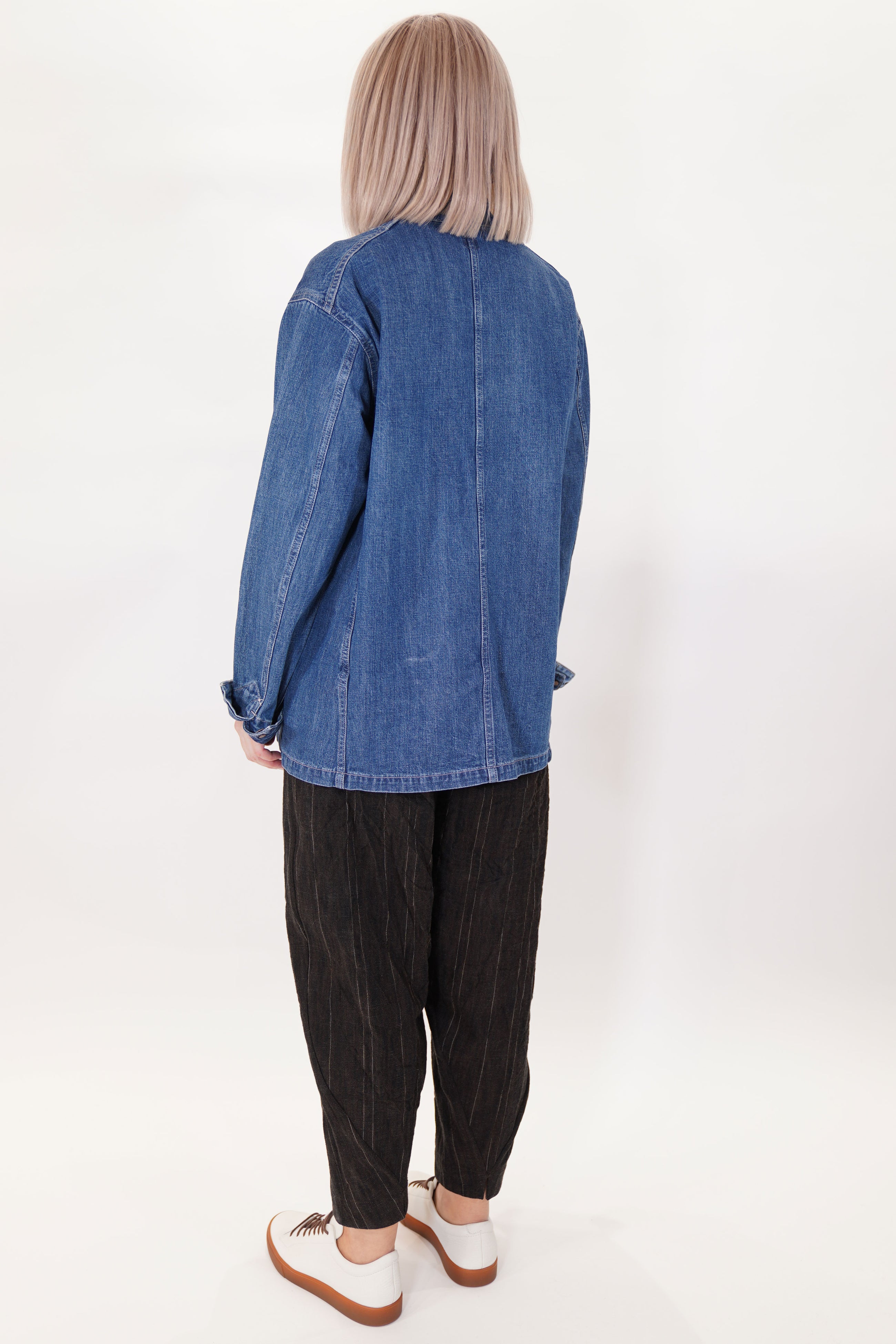 cs38-tj11 width denim chore jacket medium vintage