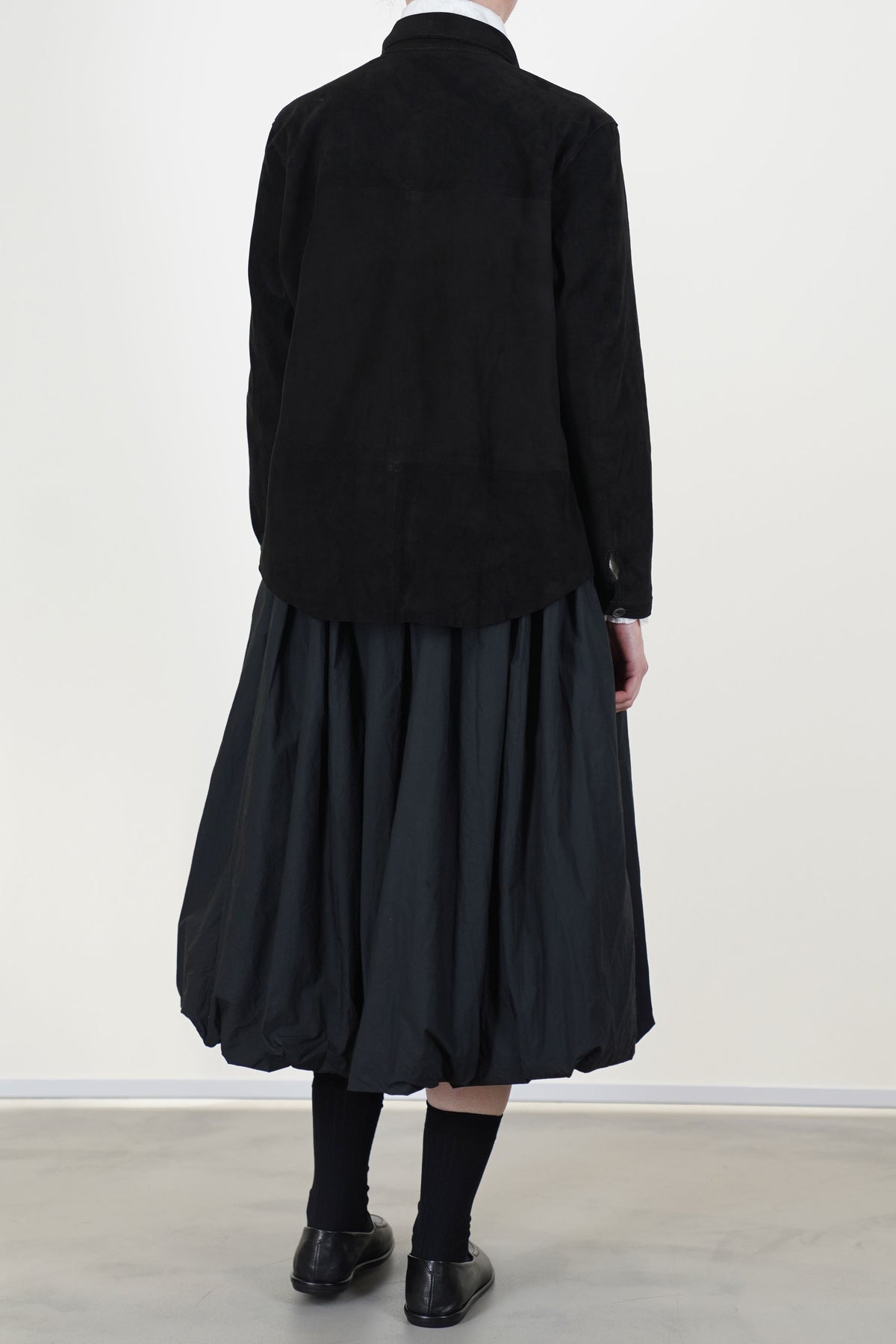 shirt suede leather black