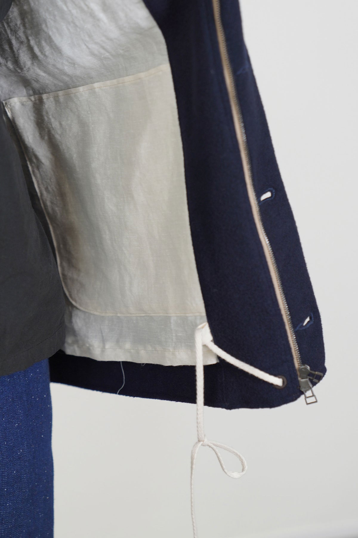 cashmere endroll swing jazz jacket perfect blue