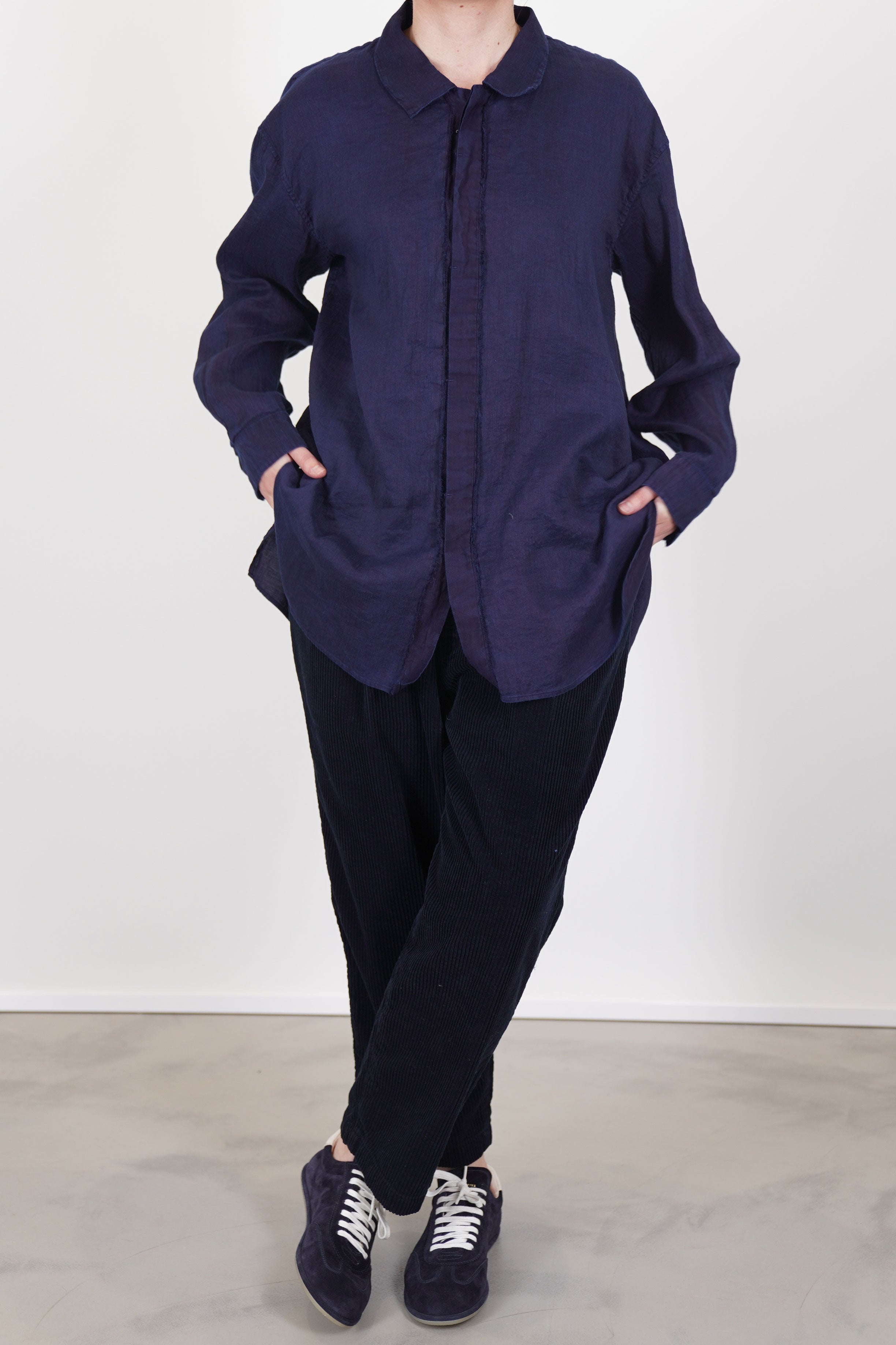 corduroy gurhka pants mordant indigo