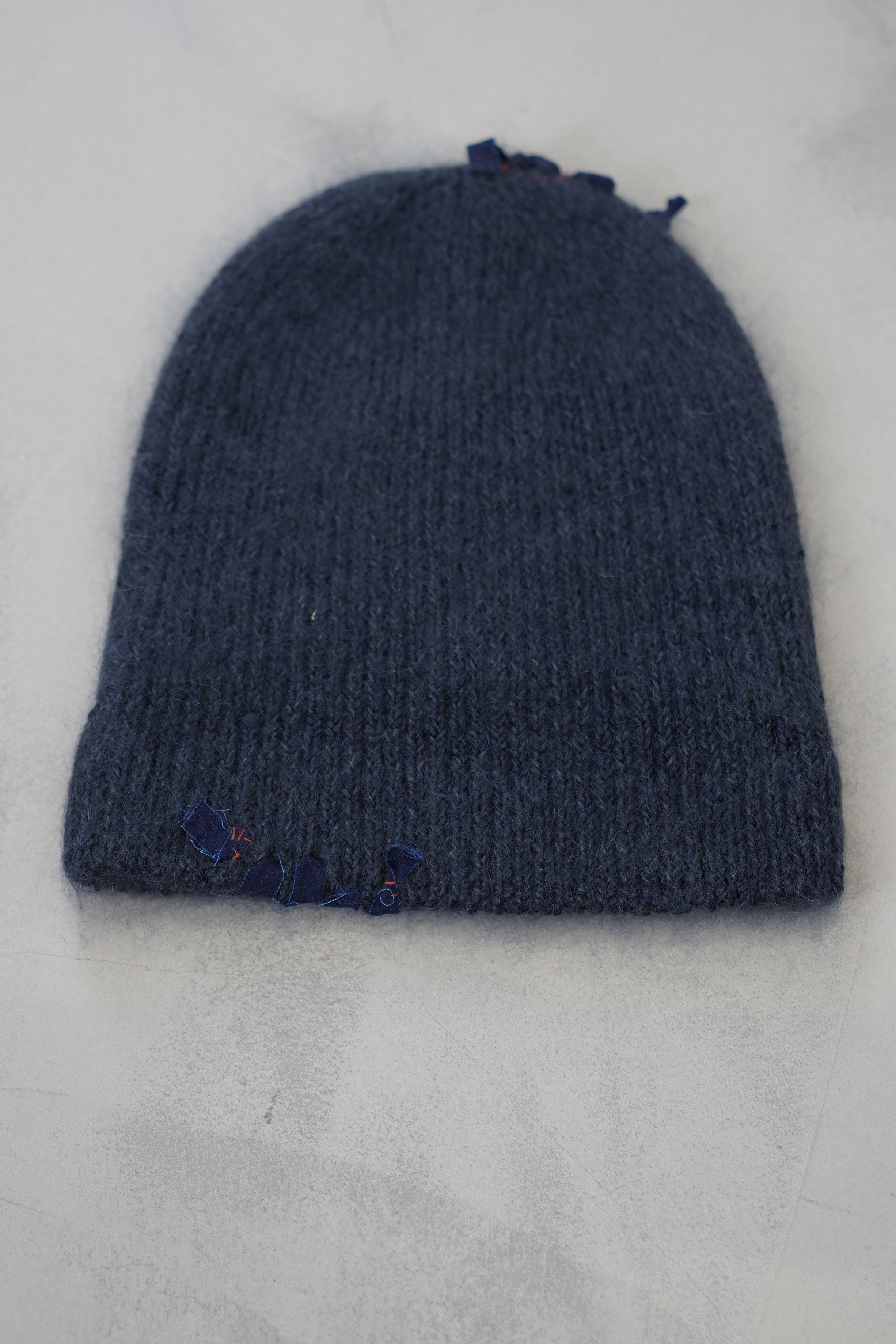 silk mohair sparkle beanie shadow moon