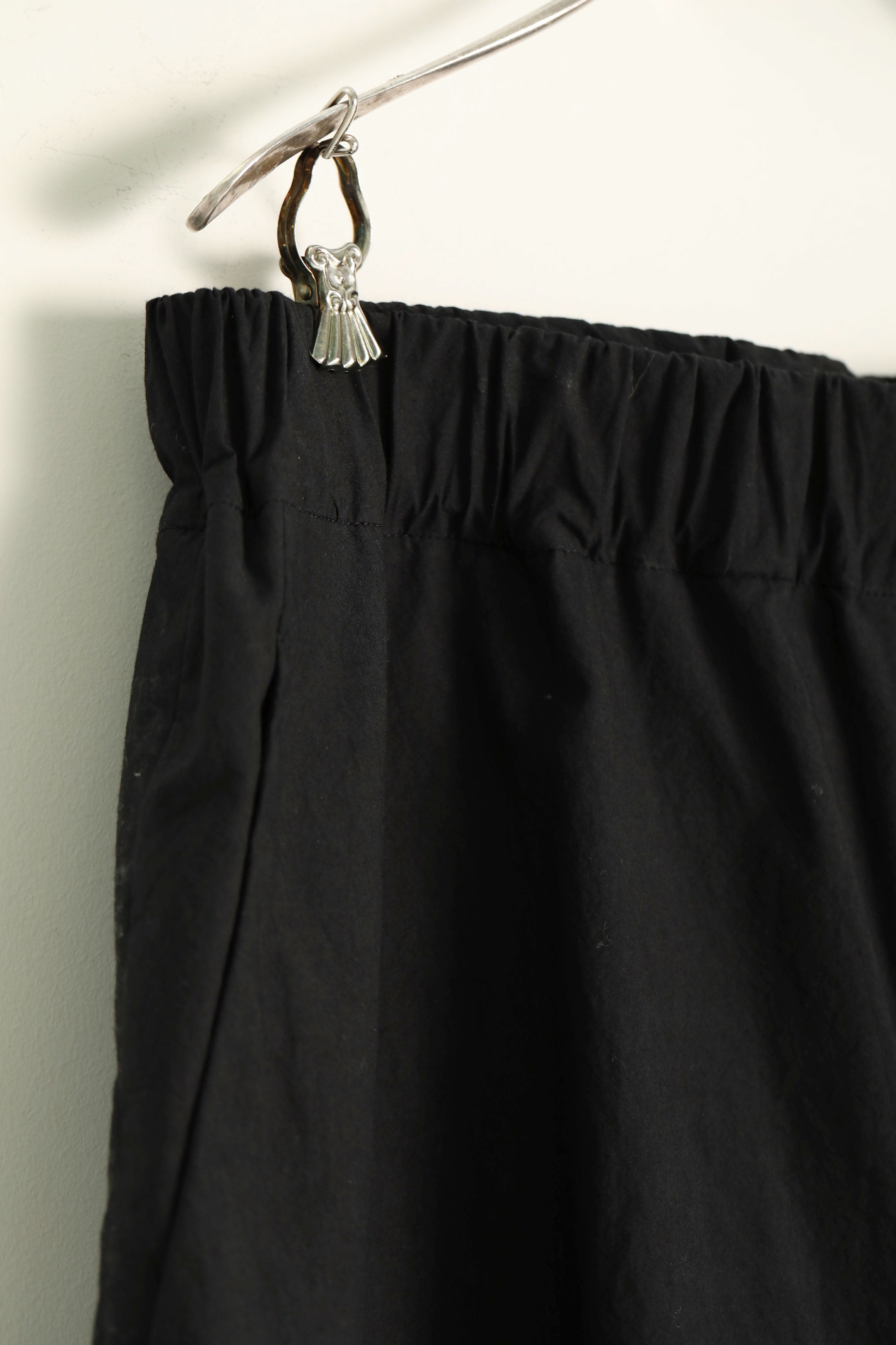 cotton silk pants pierre black
