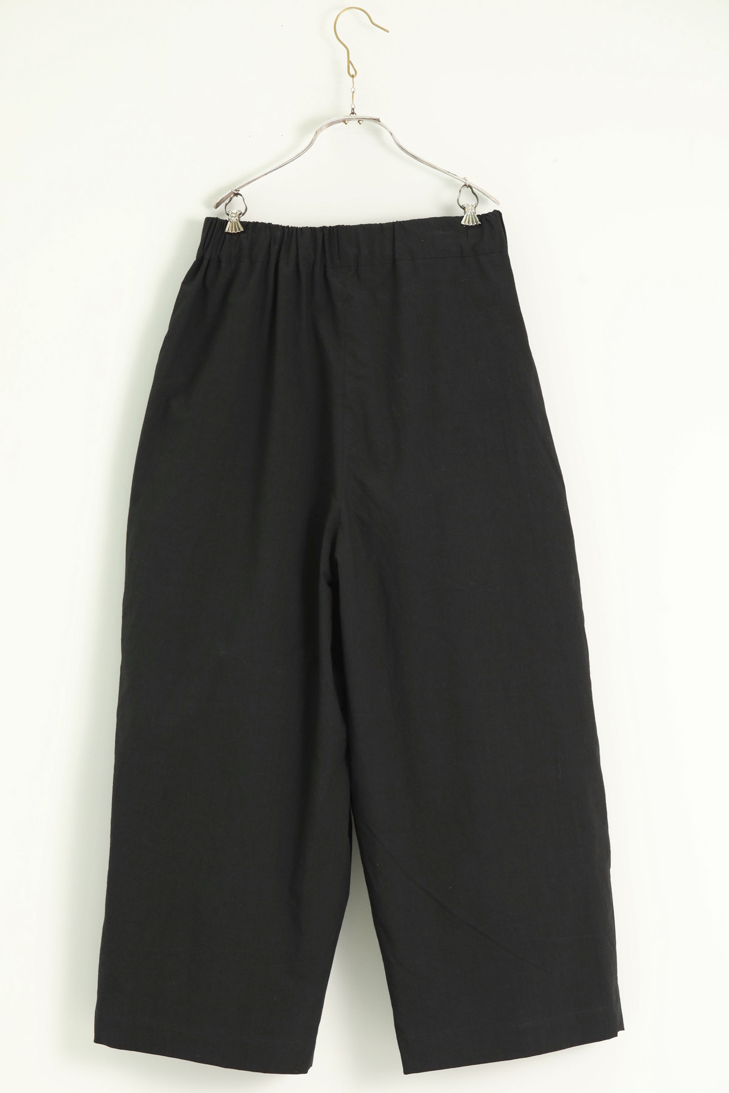 cotton silk pants pierre black