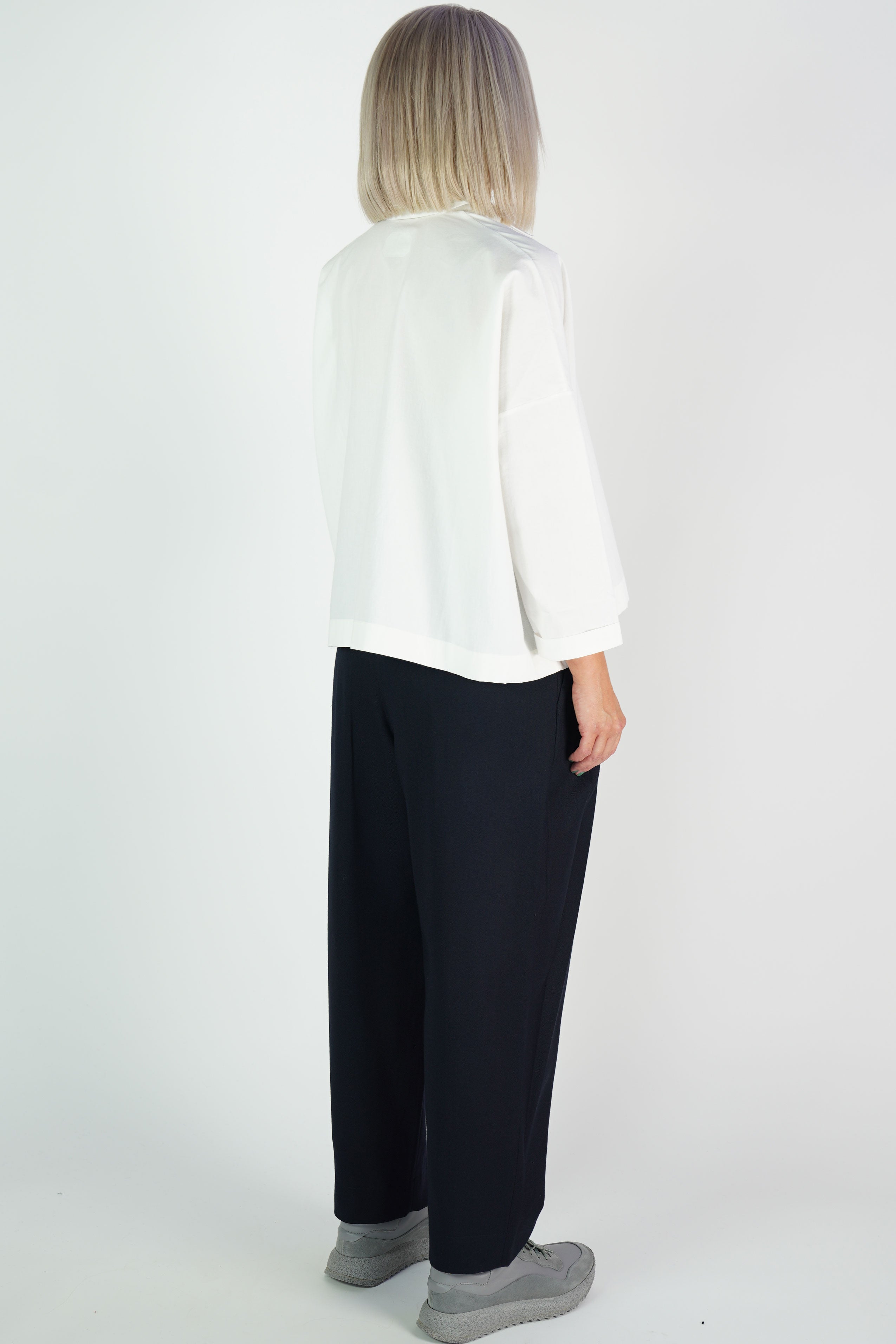 pants petrus gabardine wool dark navy