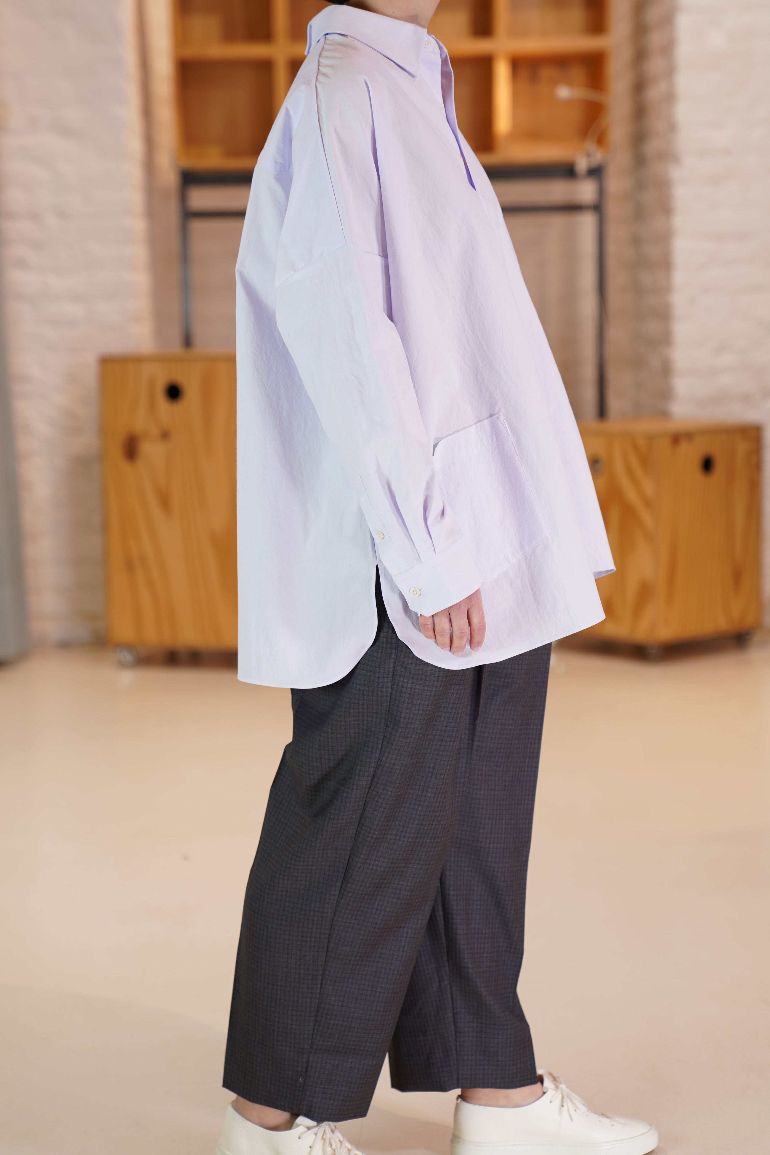 shirt sam elliot typewriter cotton mauve