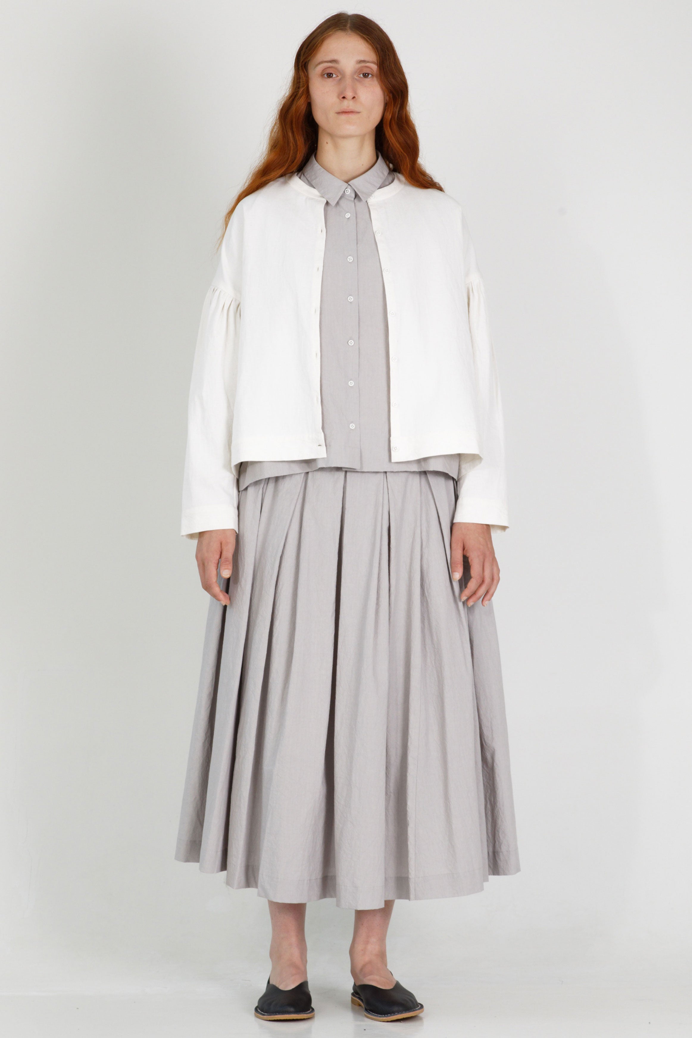 skirt solange light gray