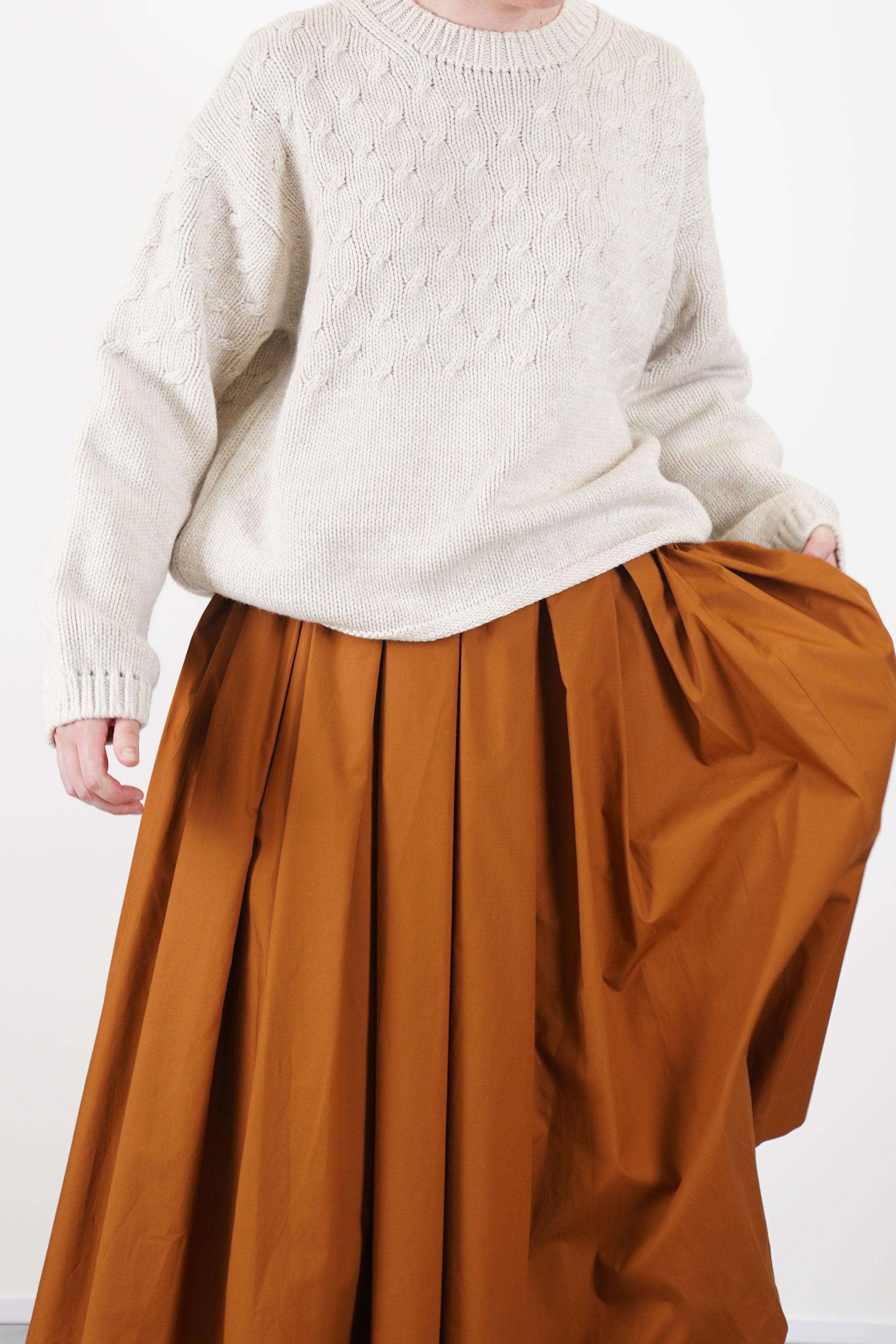 woolen sweater mori nougat