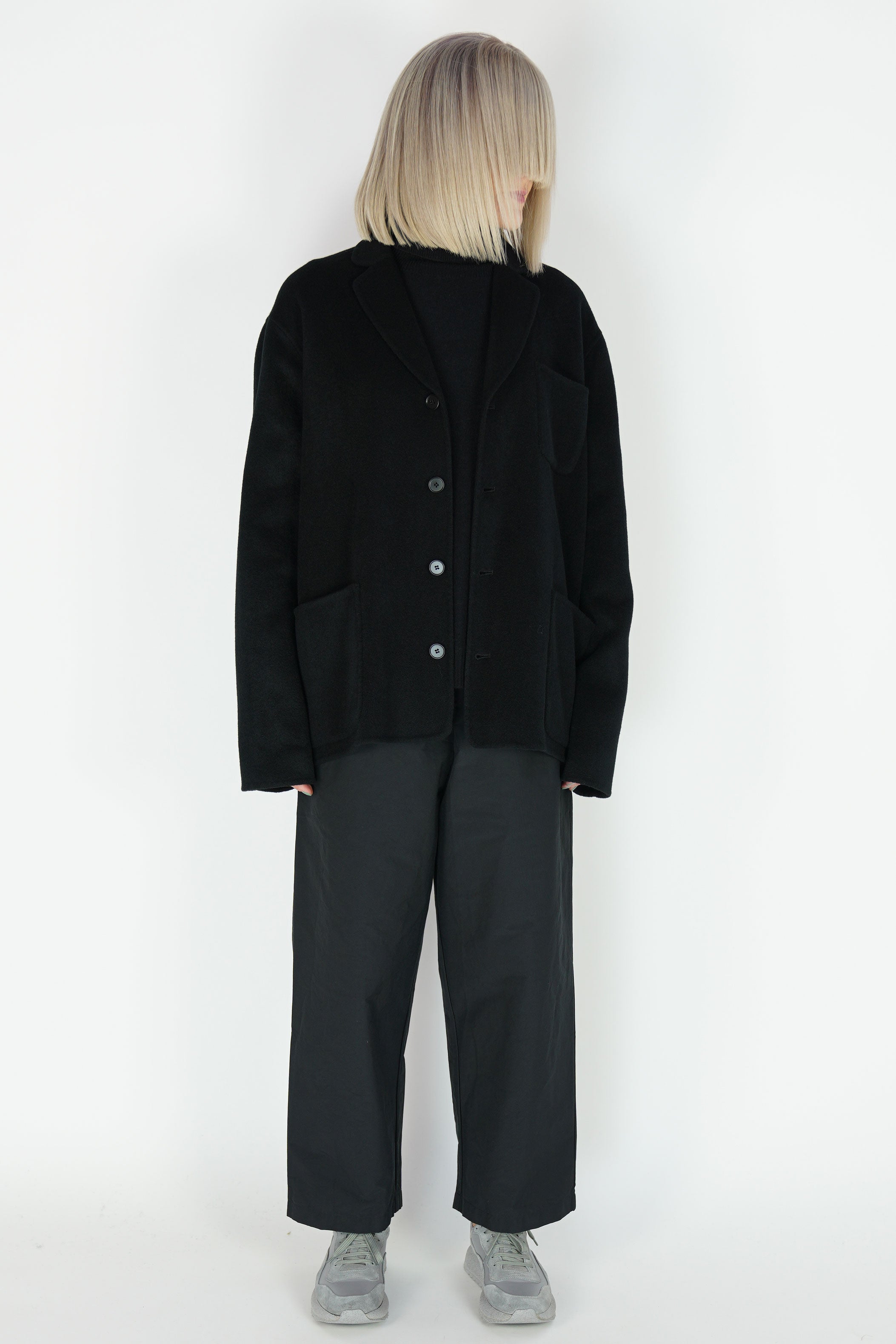cashmere jacket shacash black