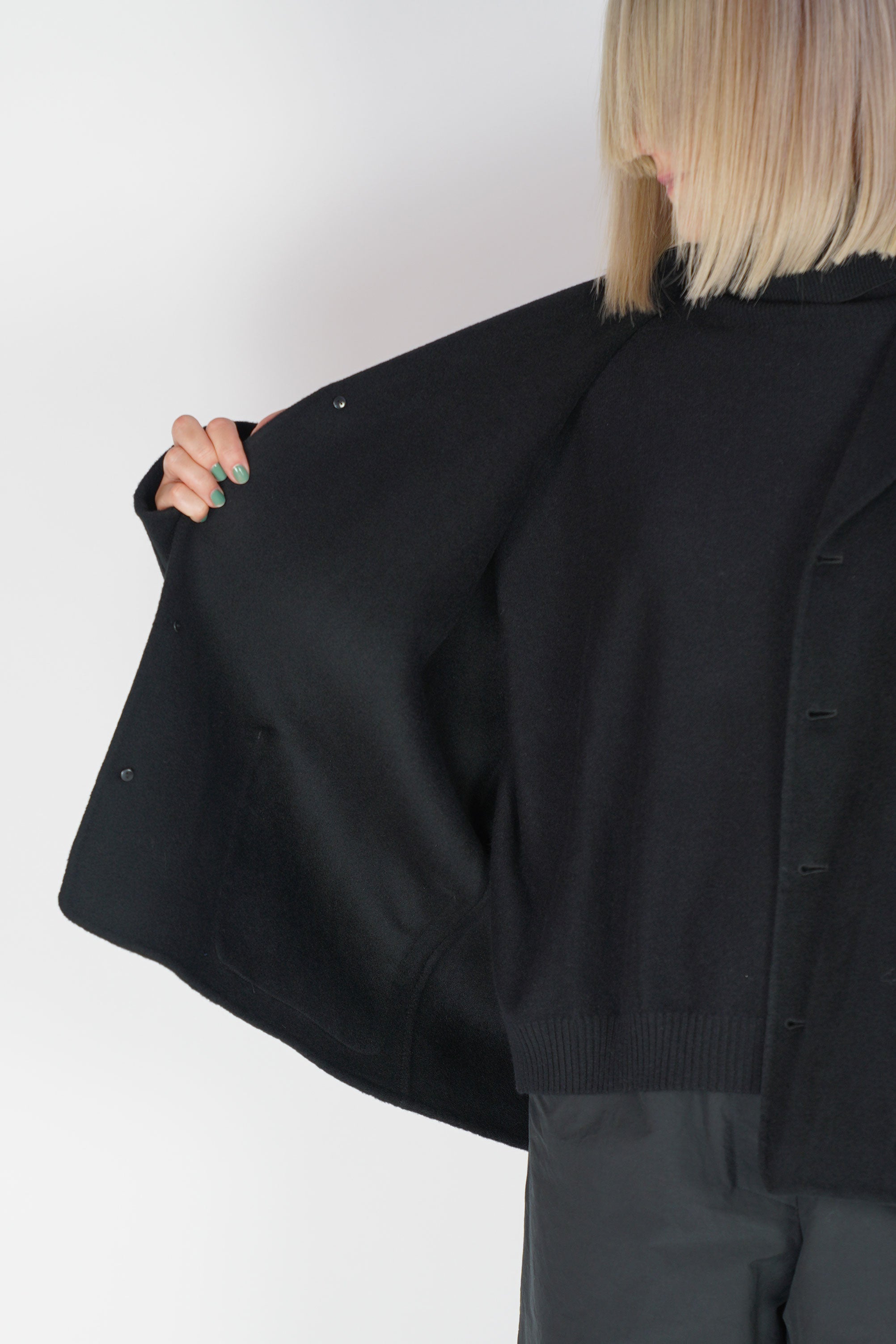 cashmere jacket shacash black