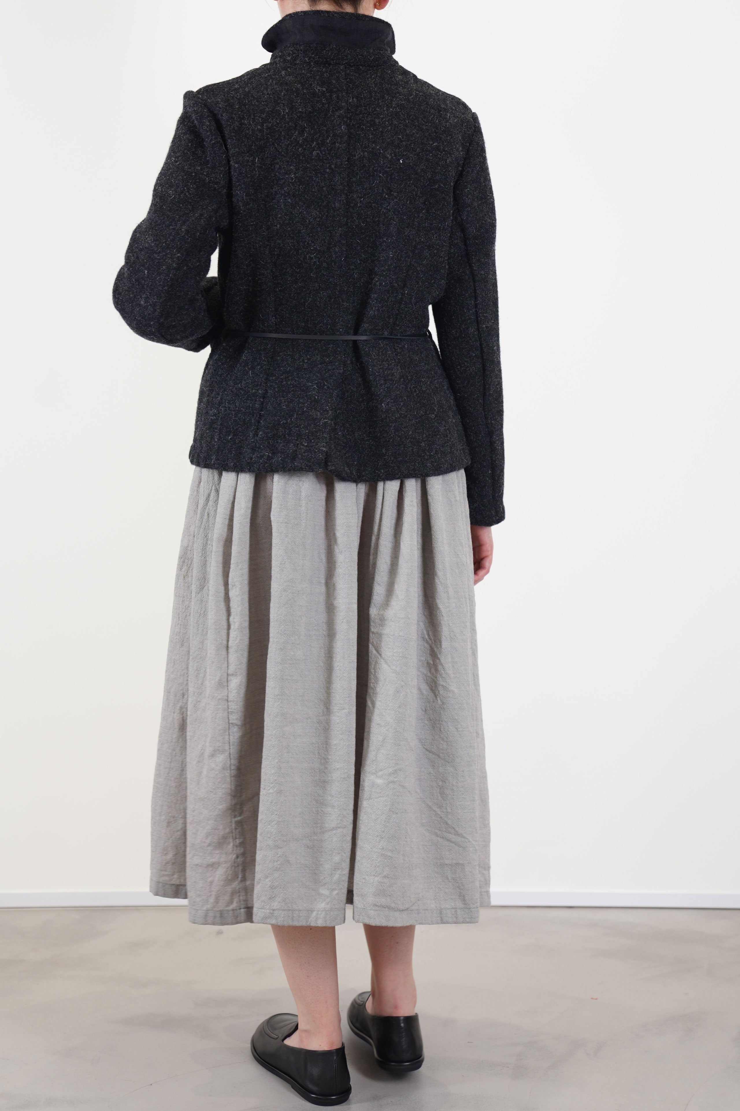 jacket tweedy wool graphite