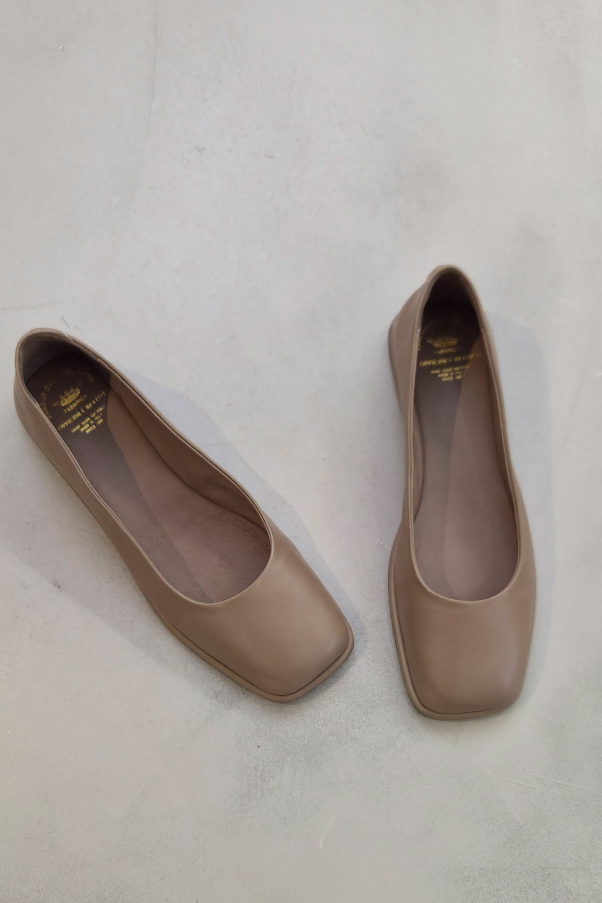clover 003 ballerina shoes leather guanteria lead