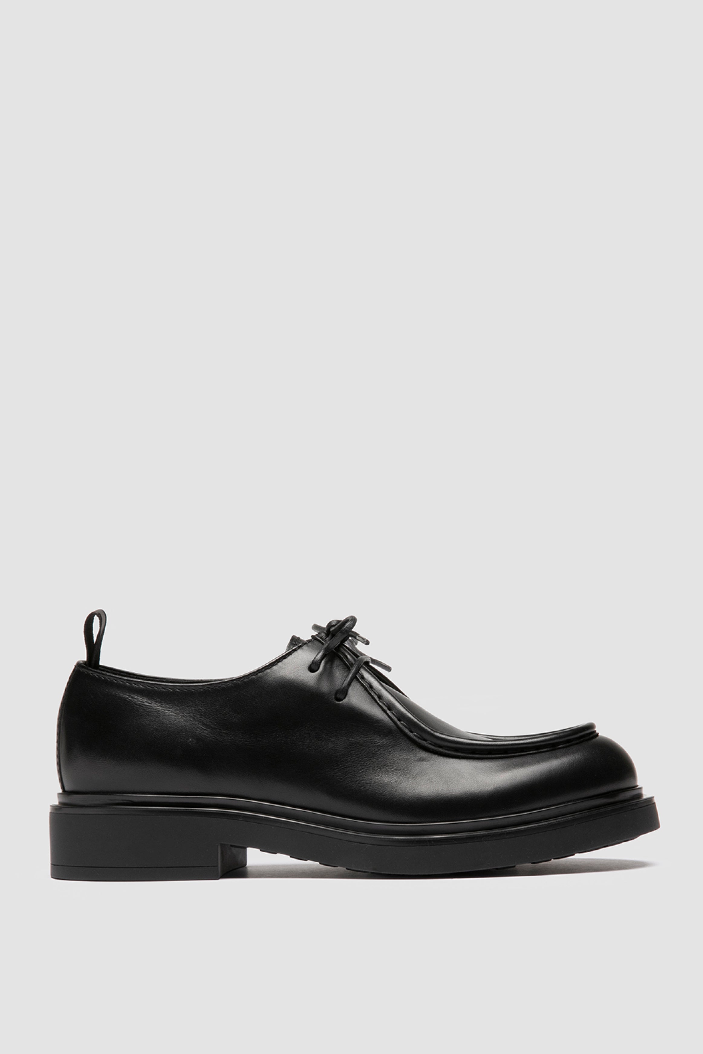 engineer 102 derby shoes black leather