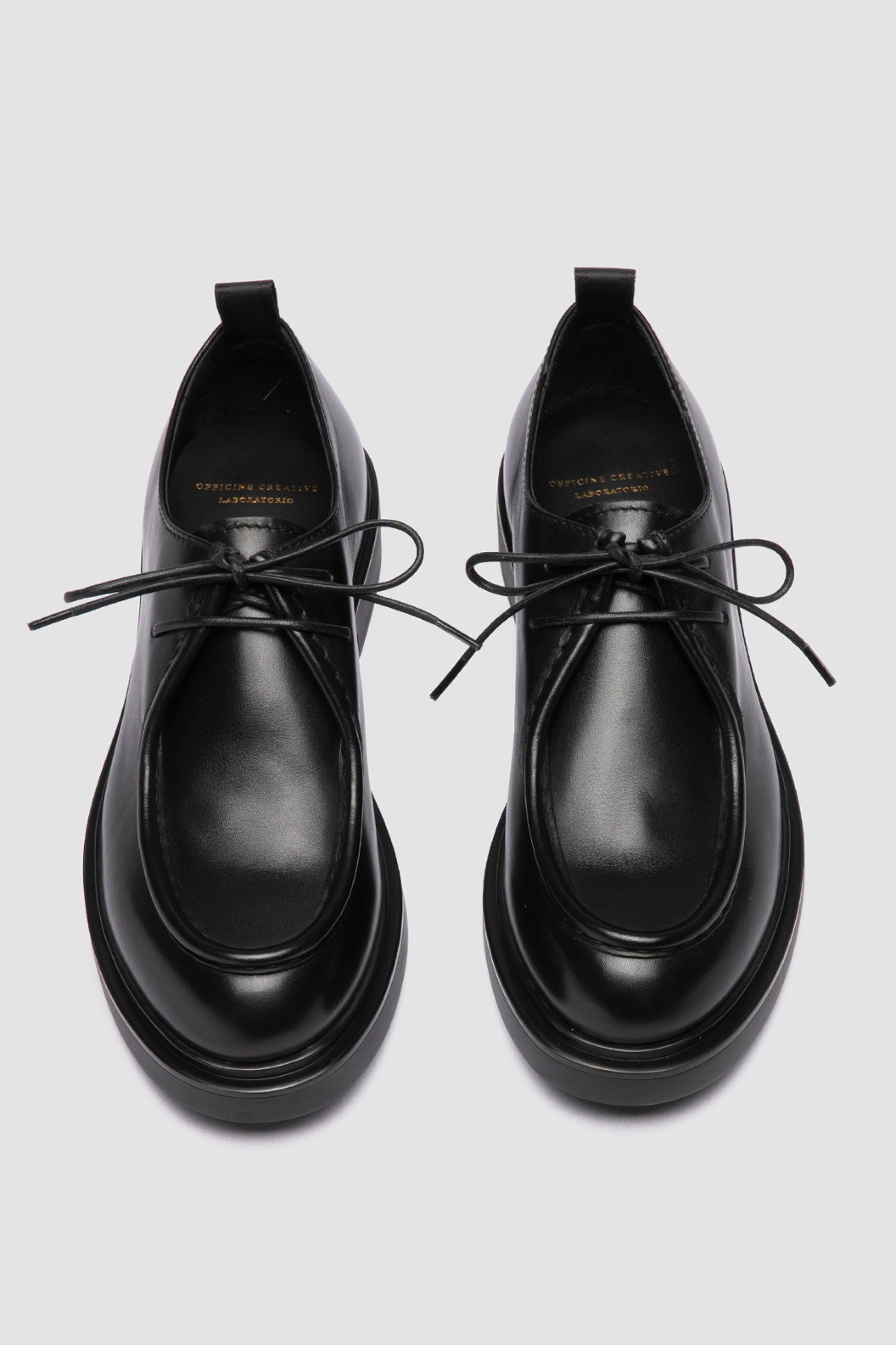 engineer 102 derby shoes black leather