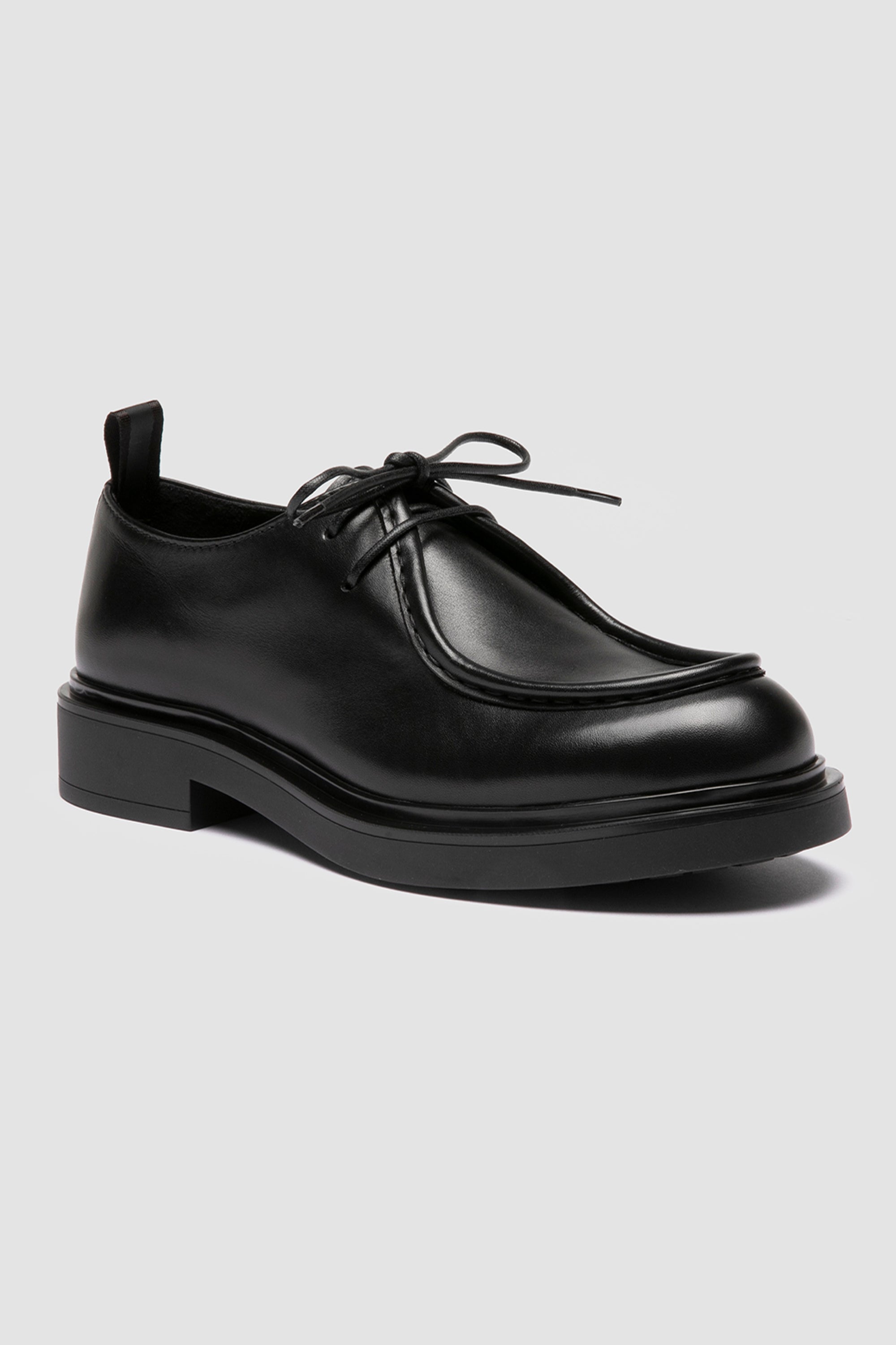 engineer 102 derby shoes black leather