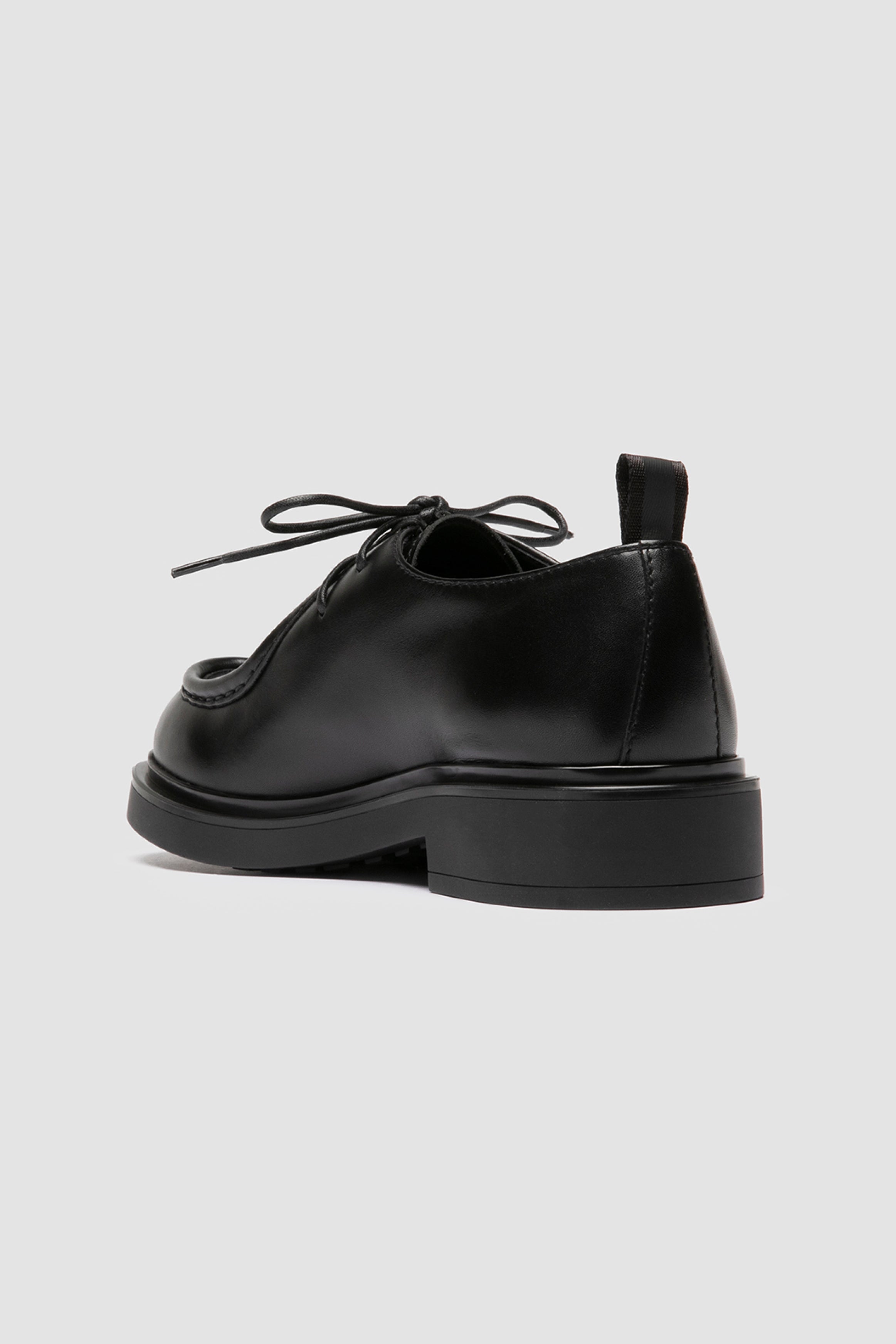 engineer 102 derby shoes black leather