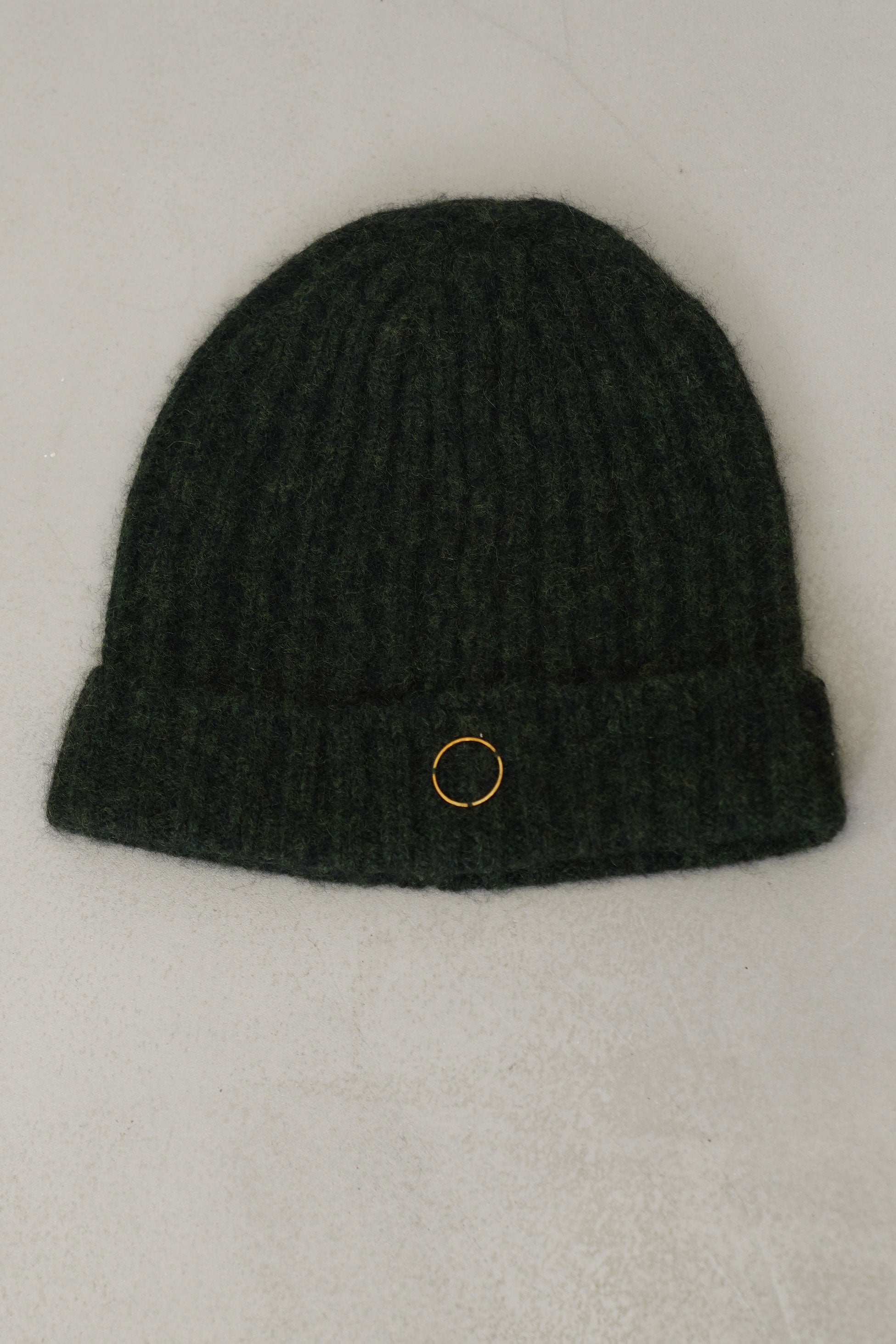 ribbed hat orb cashmere silk pine jet