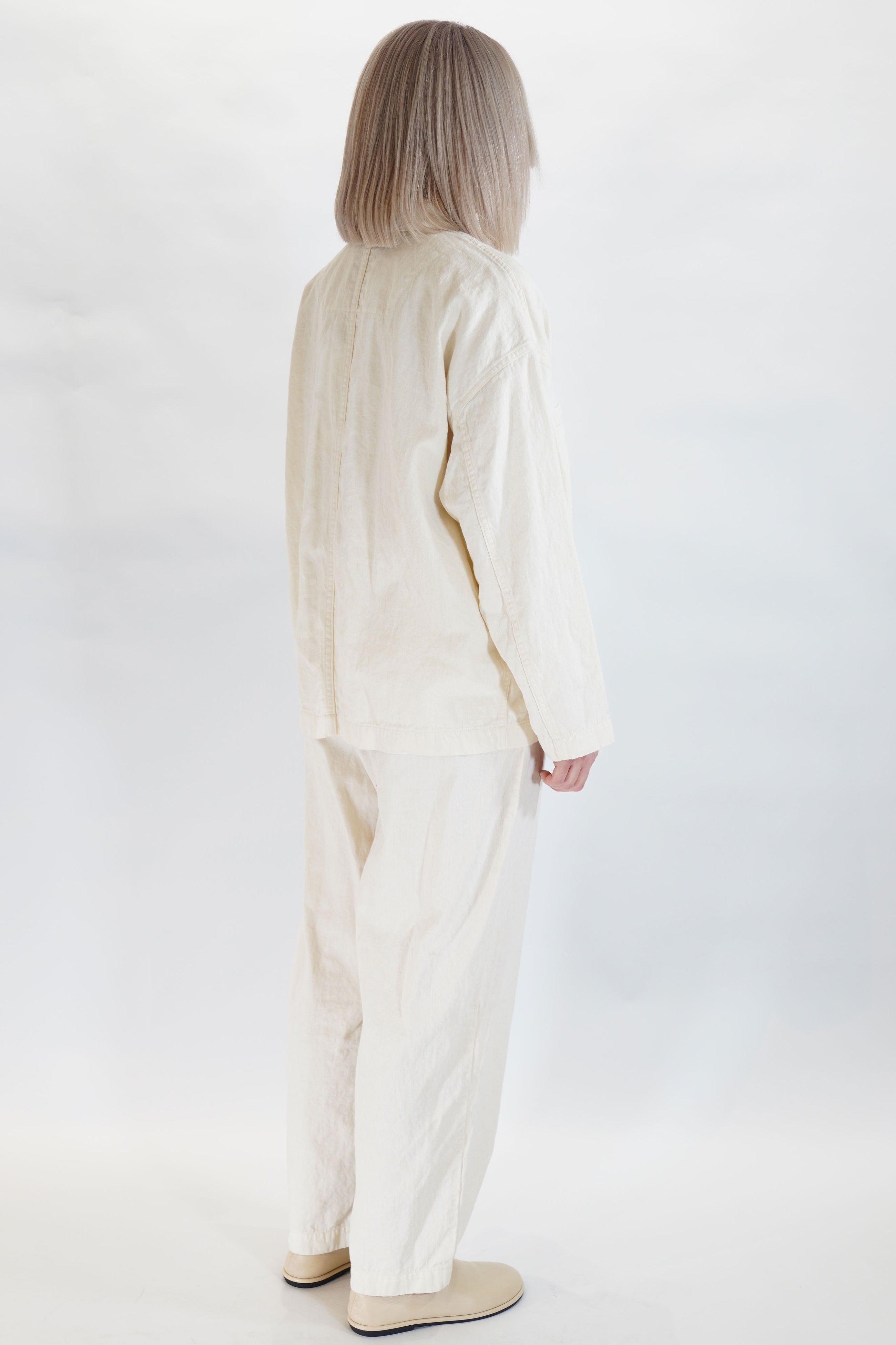 cotton linen jacket natural