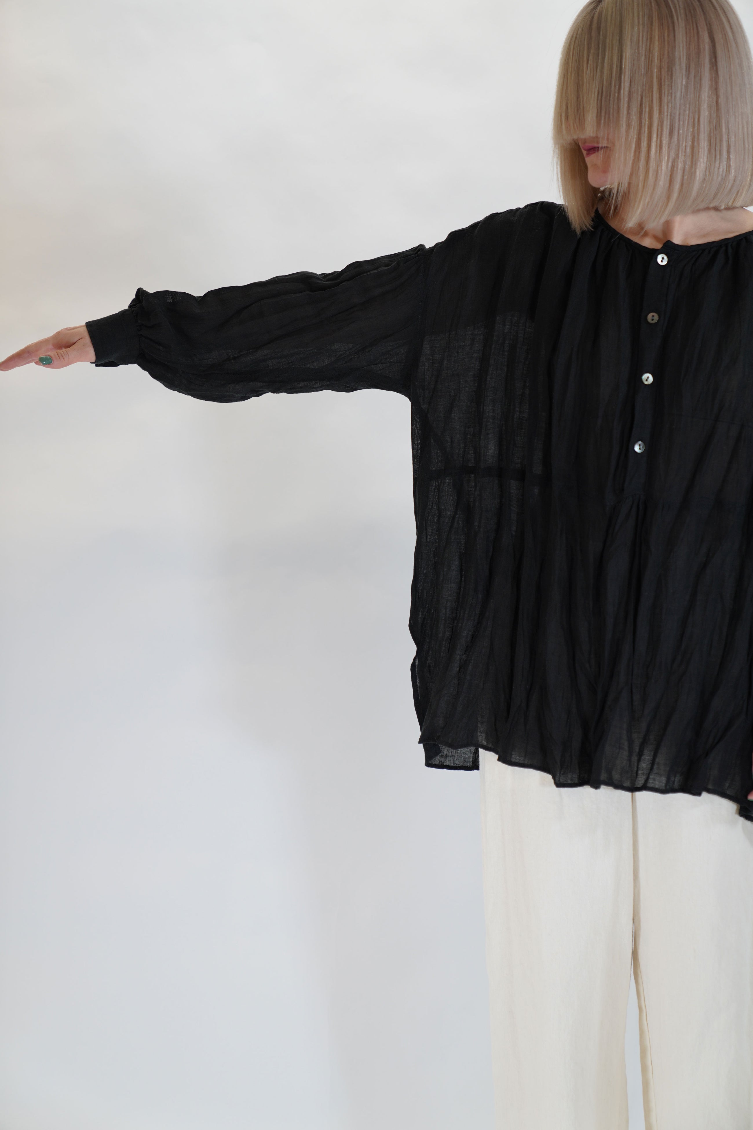 Voluminous Blouse Black