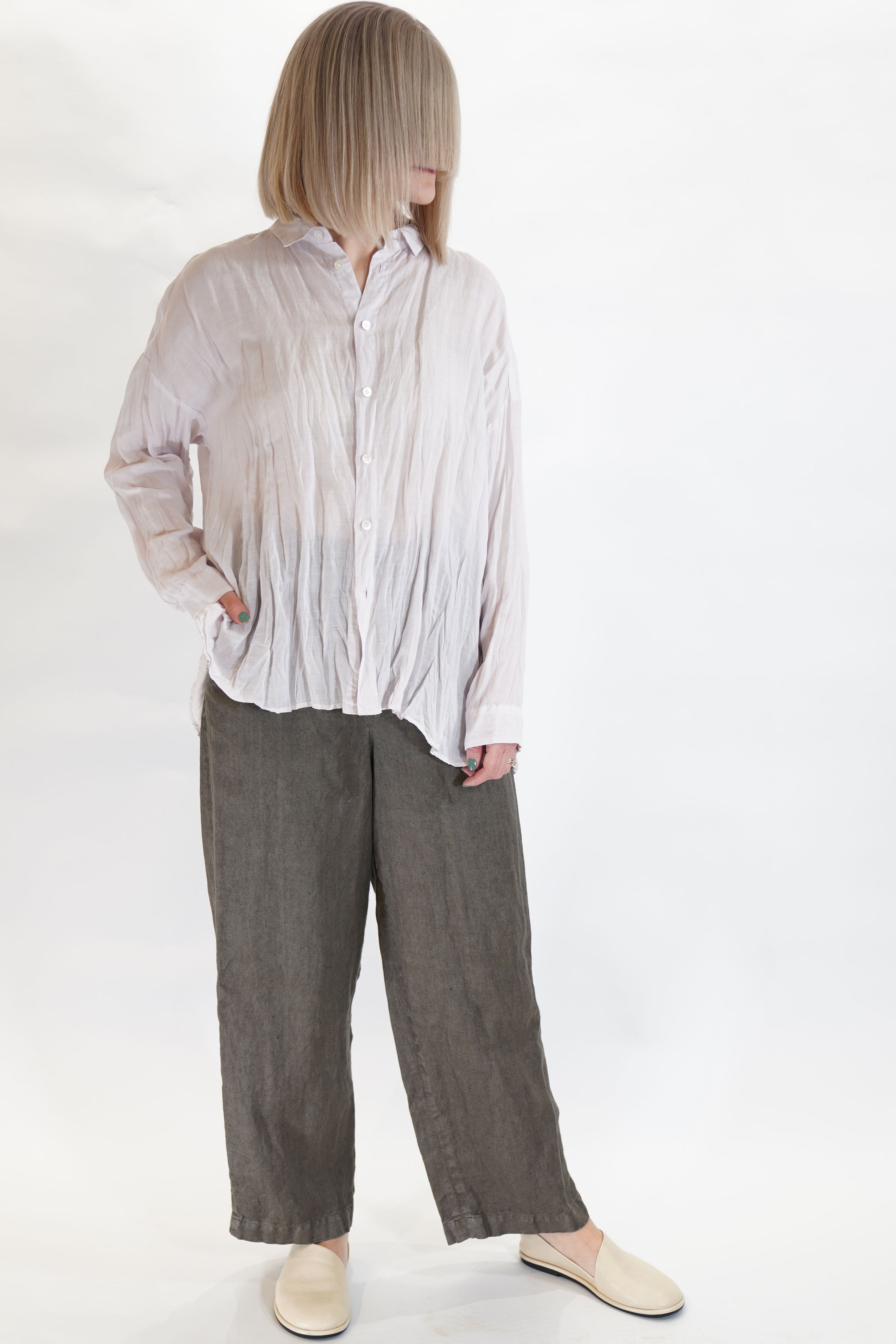 botanical dye blouse pink