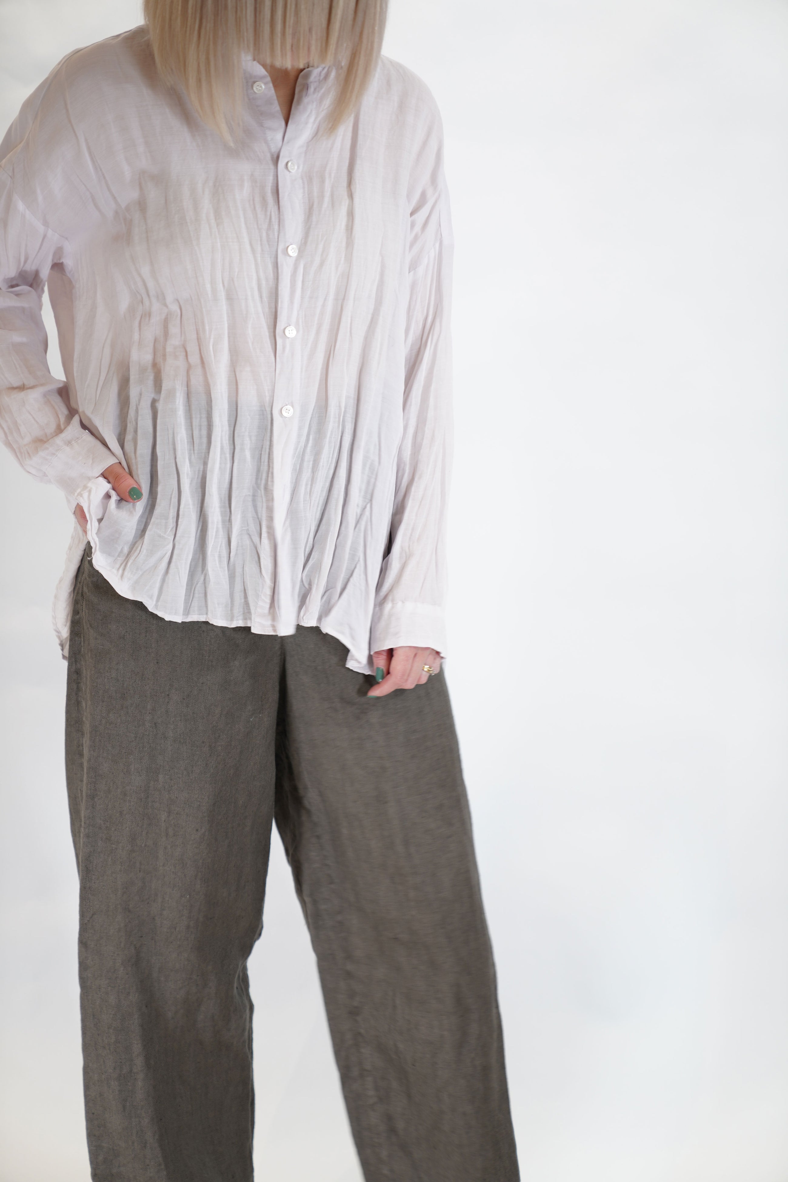 botanical dye blouse pink