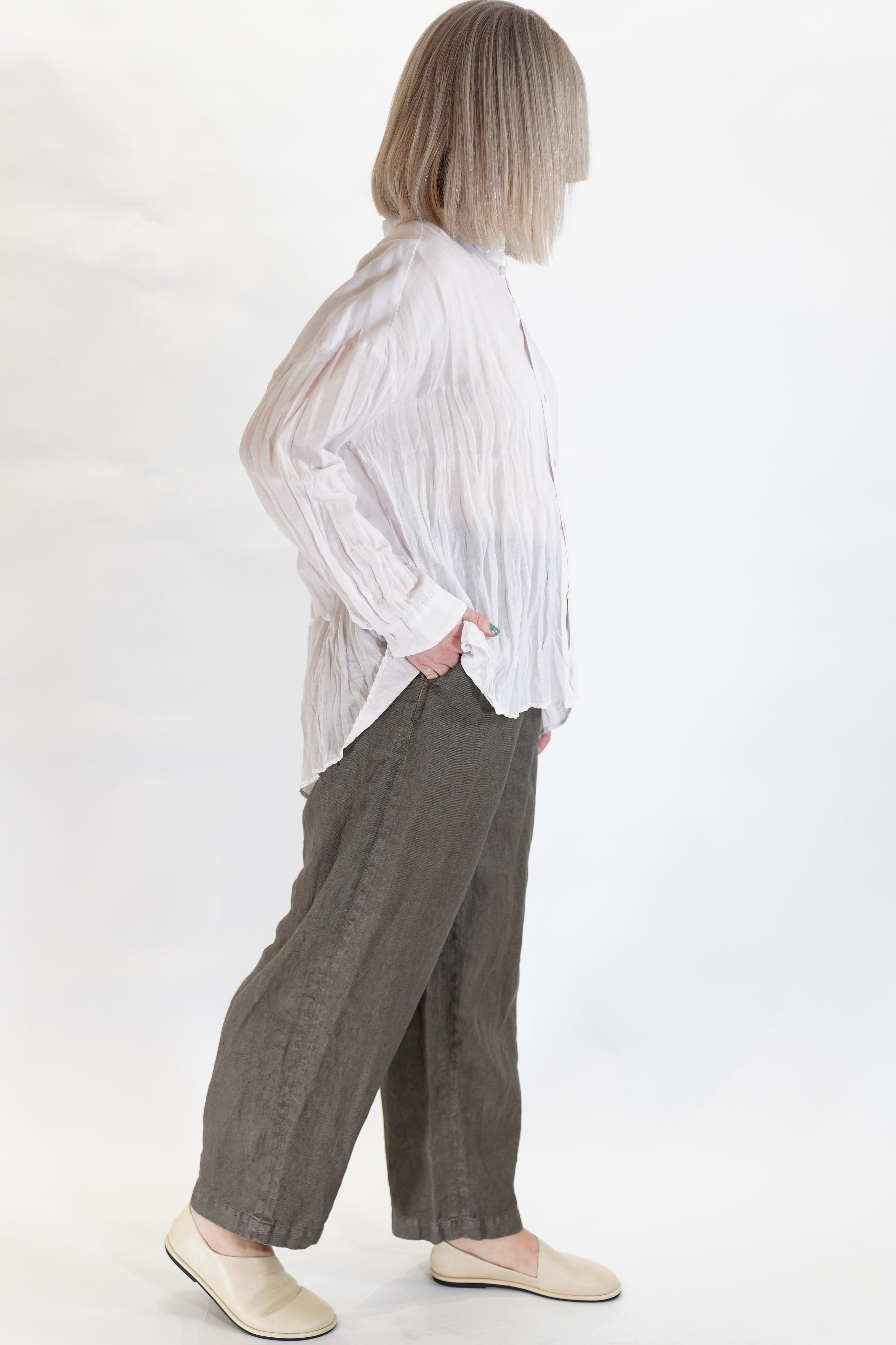 botanical dye blouse pink