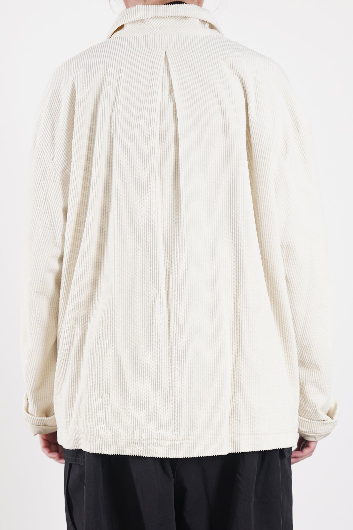 corduroy tailored jacket ivory