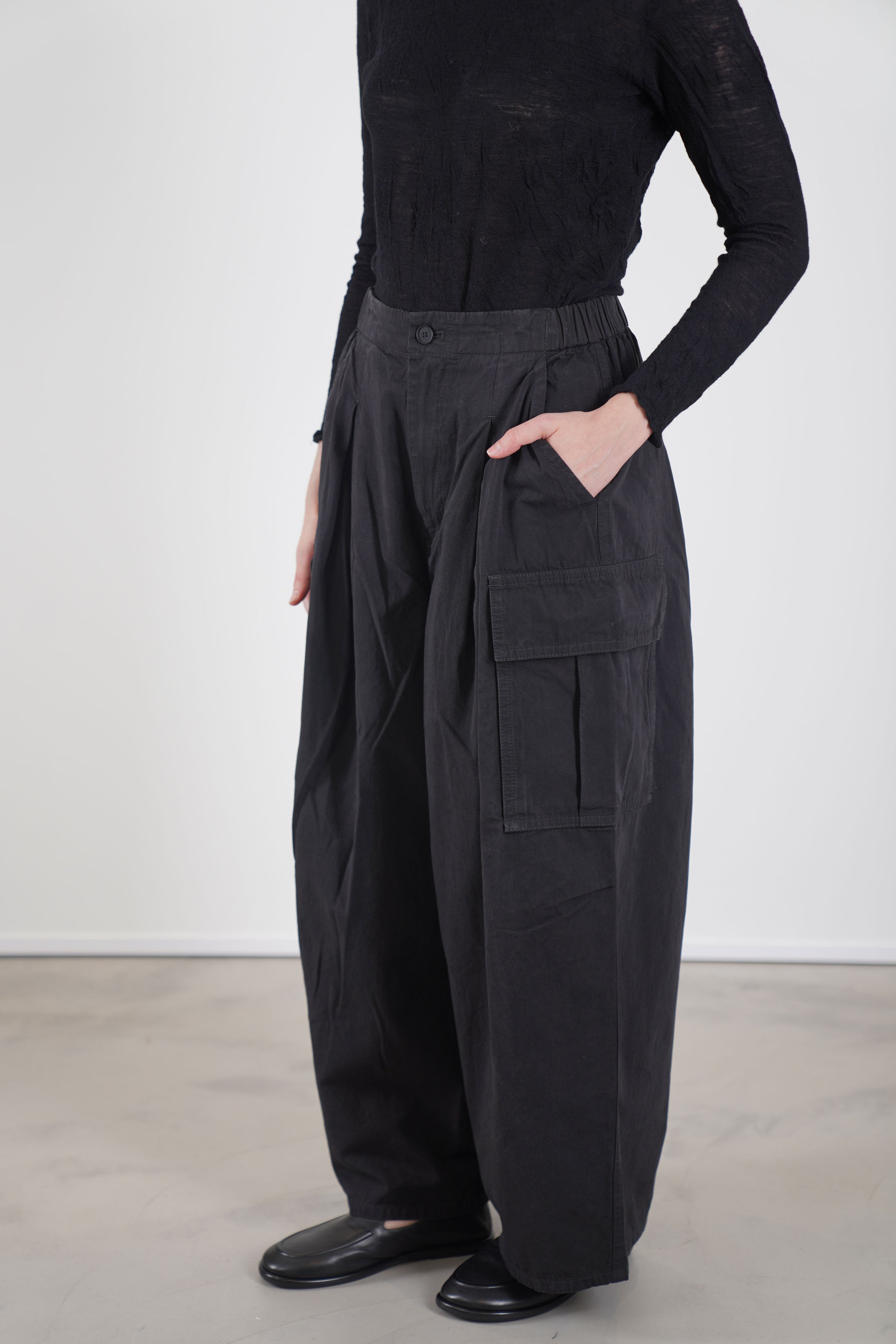 cotton grosgrain cargo pants dark brown