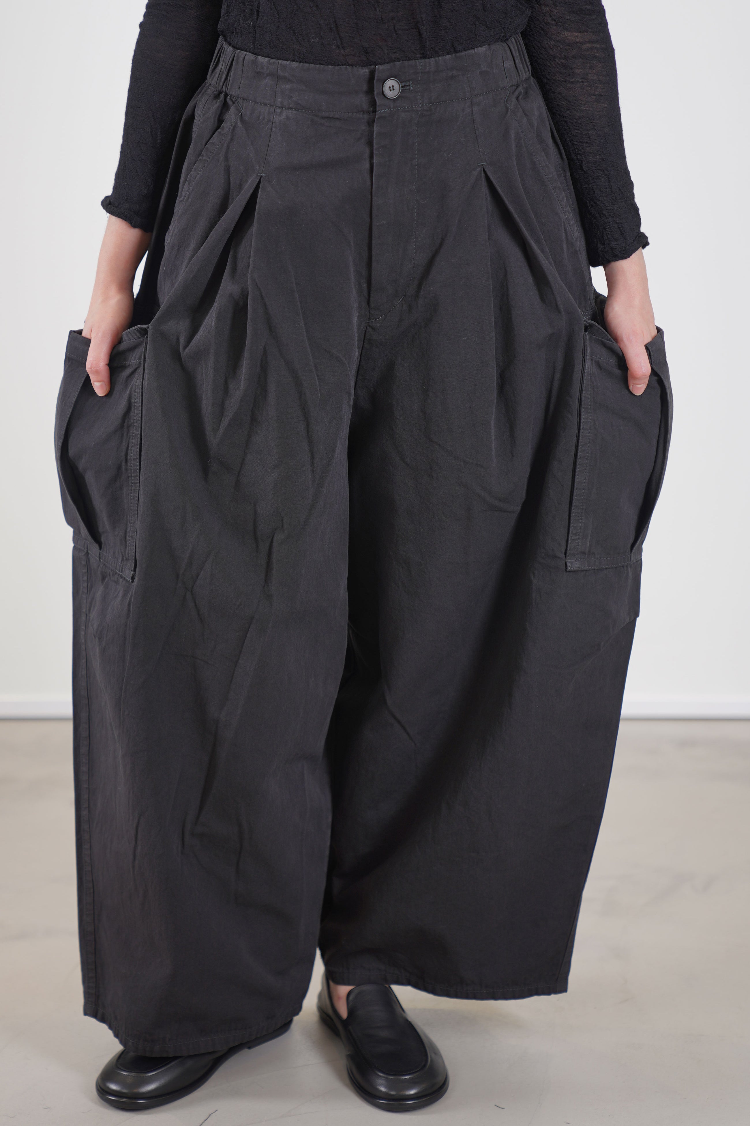 cotton grosgrain cargo pants dark brown