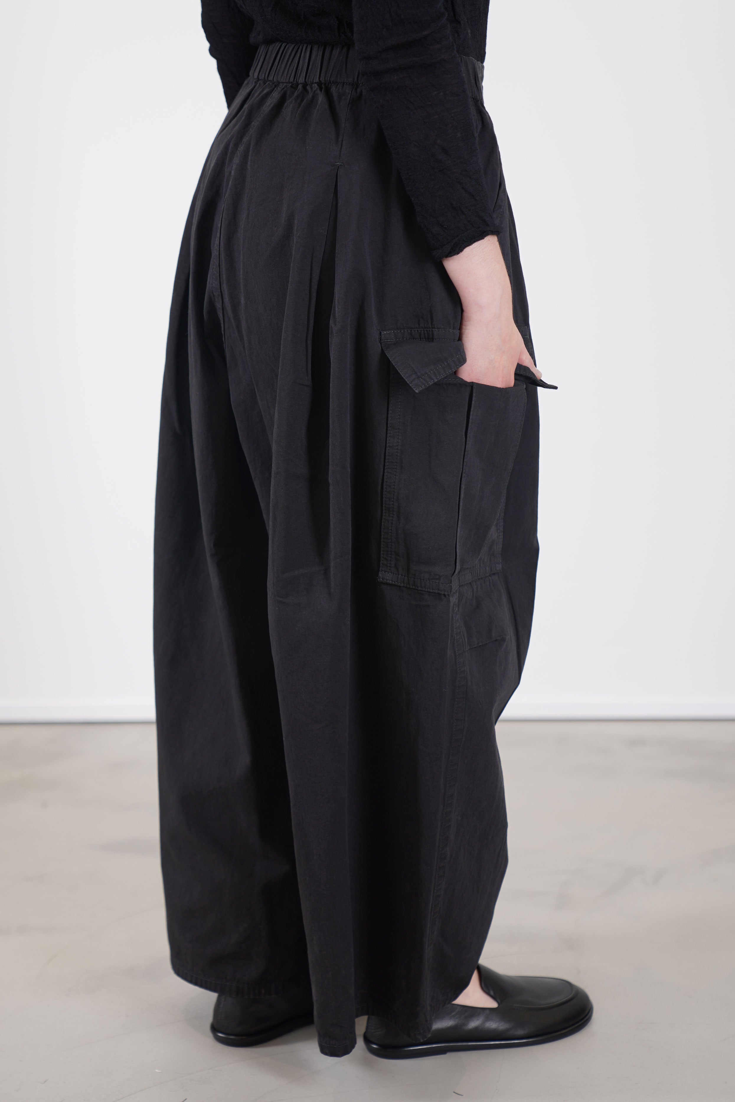 cotton grosgrain cargo pants dark brown