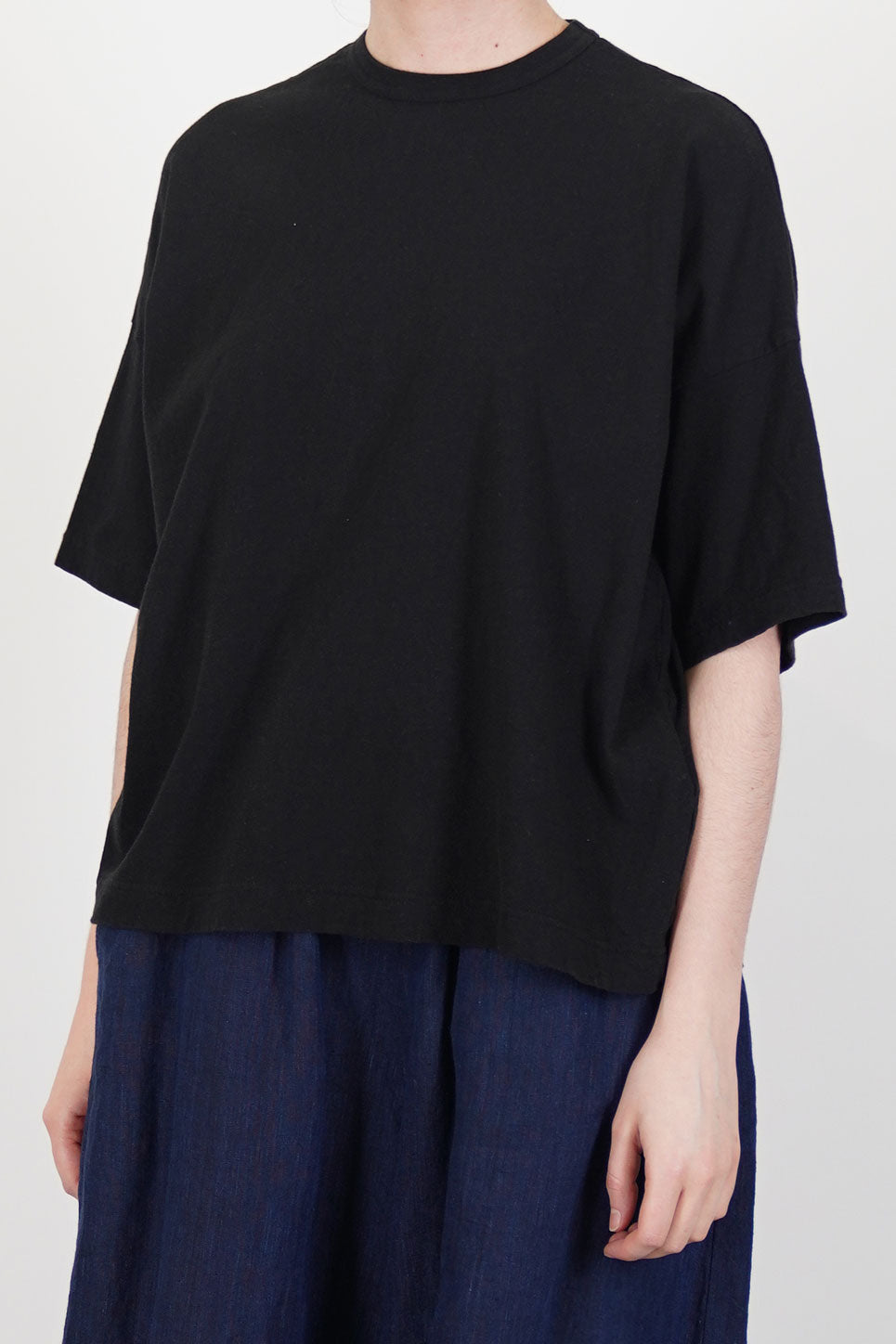 oversize jersey t-shirt black