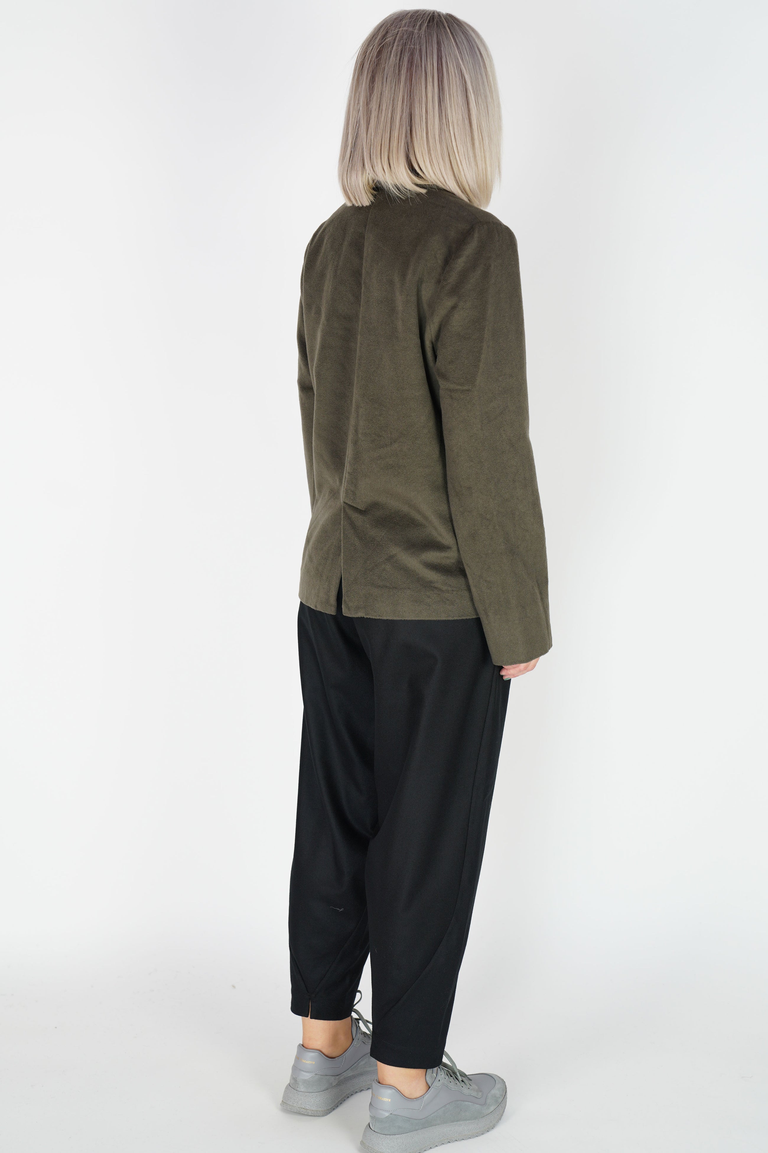 cashmere blazer moss