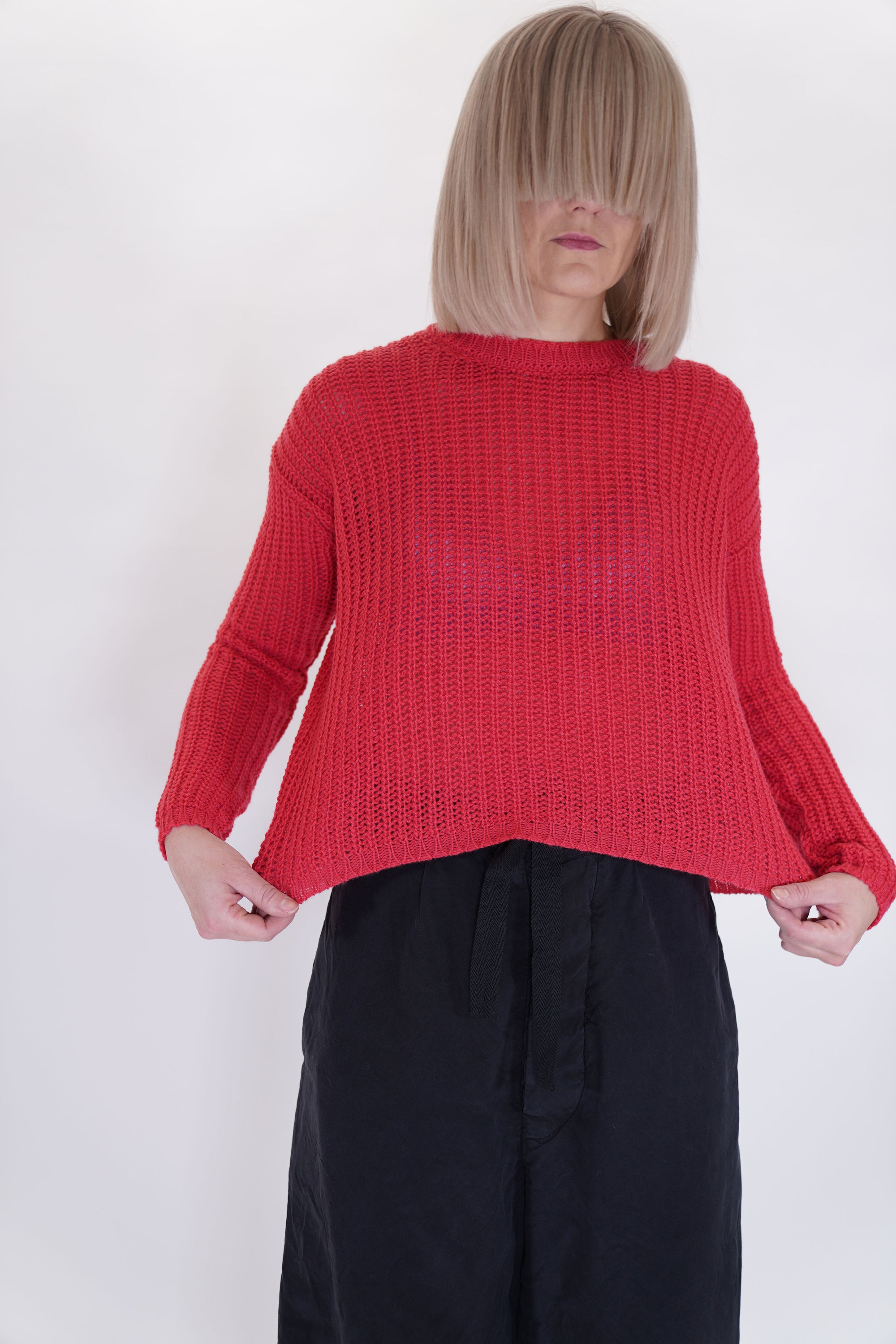 cashmere knit sweater kiss