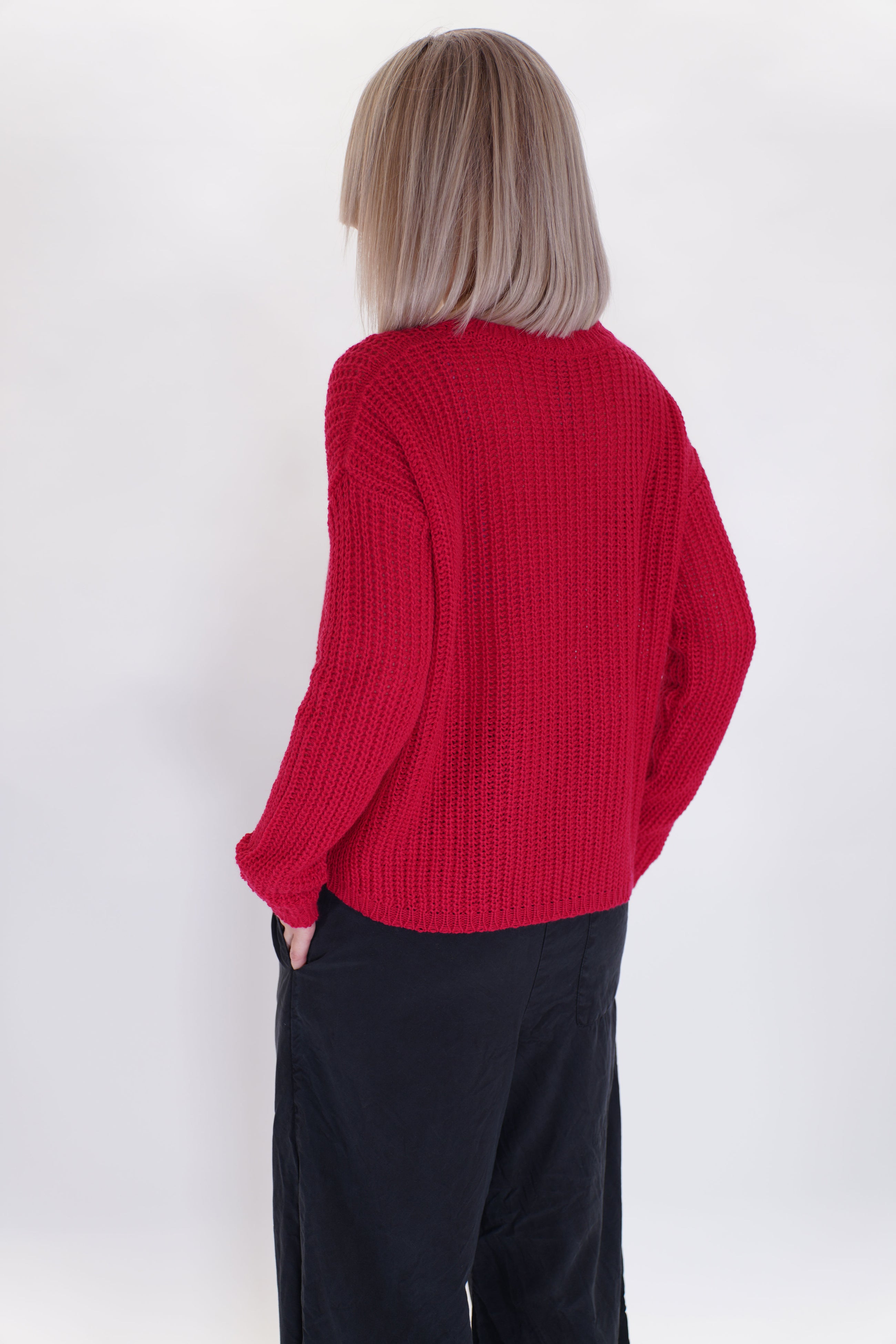 cashmere knit sweater dark kiss*